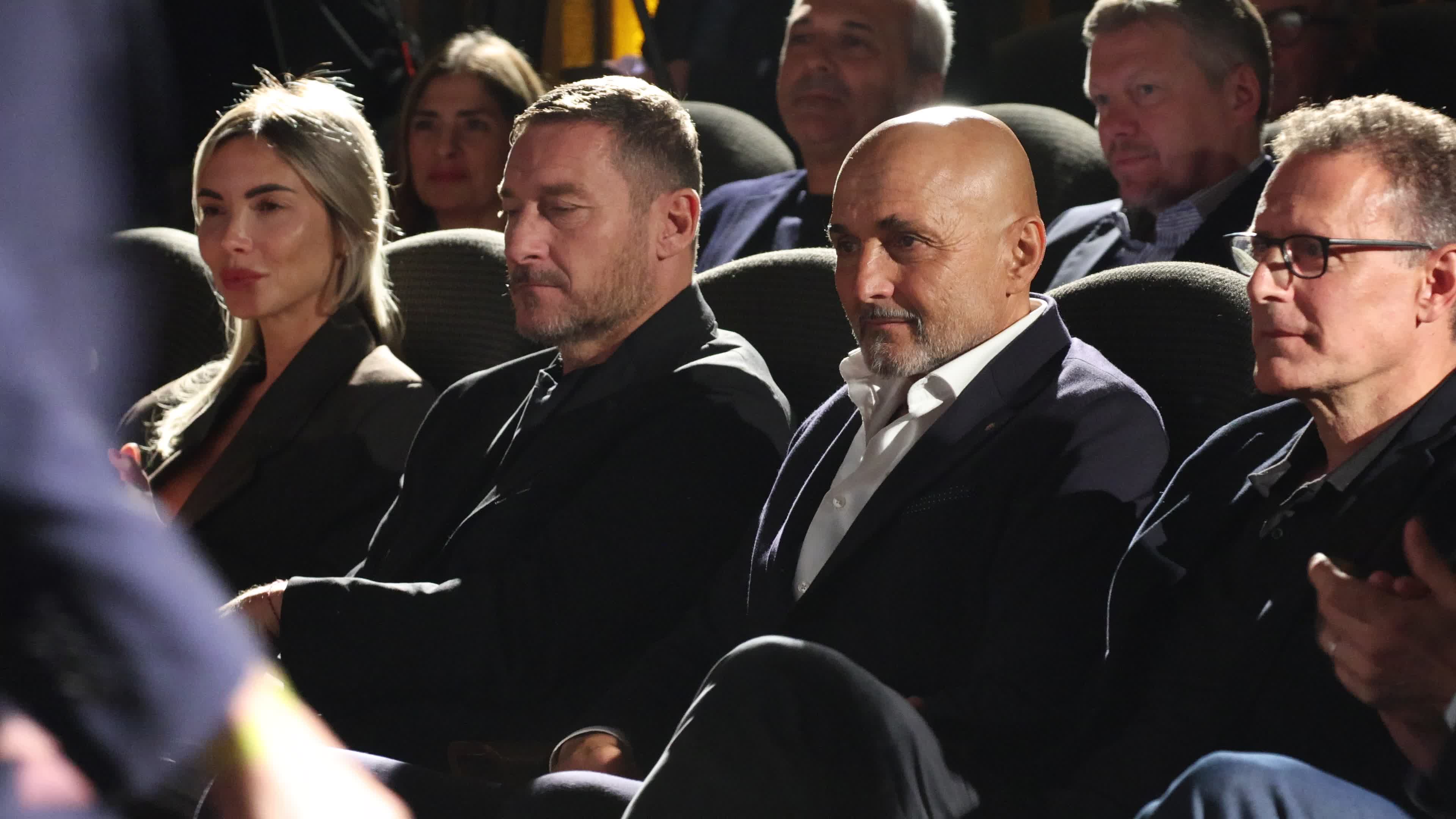 The press conference to present the new Amaro Montenegro commercial spot starring the two icons of Italian football Francesco Totti and Luciano Spalletti in Milan