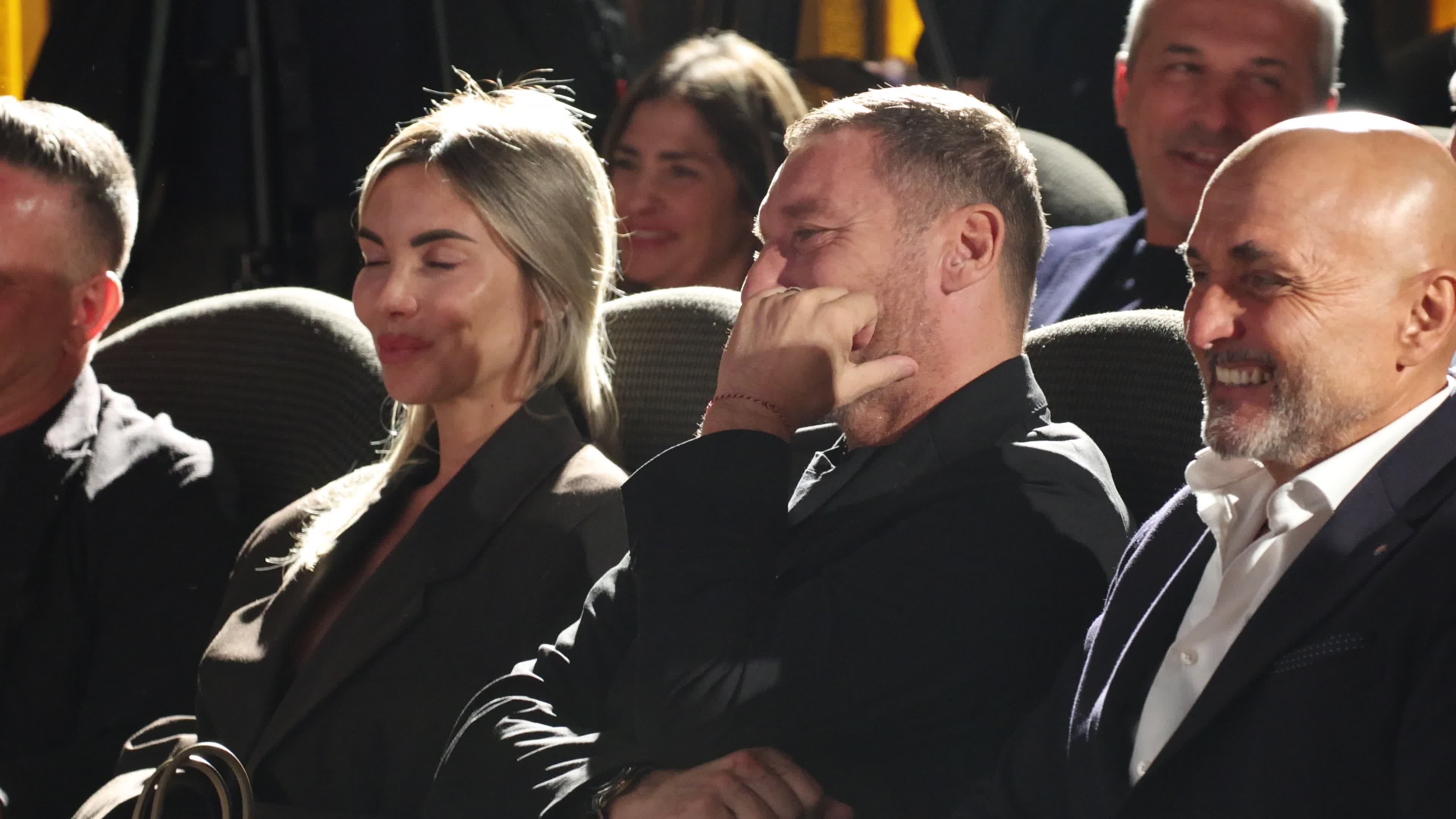 The press conference to present the new Amaro Montenegro commercial spot starring the two icons of Italian football Francesco Totti and Luciano Spalletti in Milan