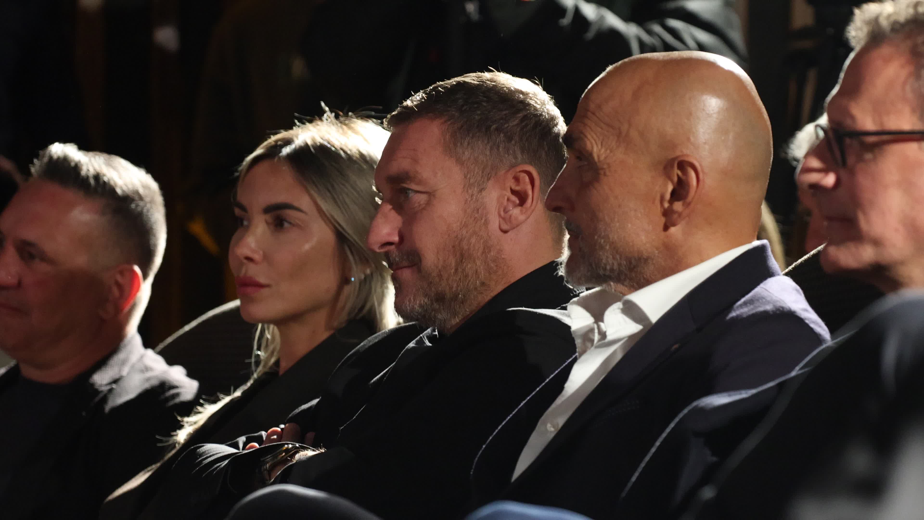 The press conference to present the new Amaro Montenegro commercial spot starring the two icons of Italian football Francesco Totti and Luciano Spalletti in Milan