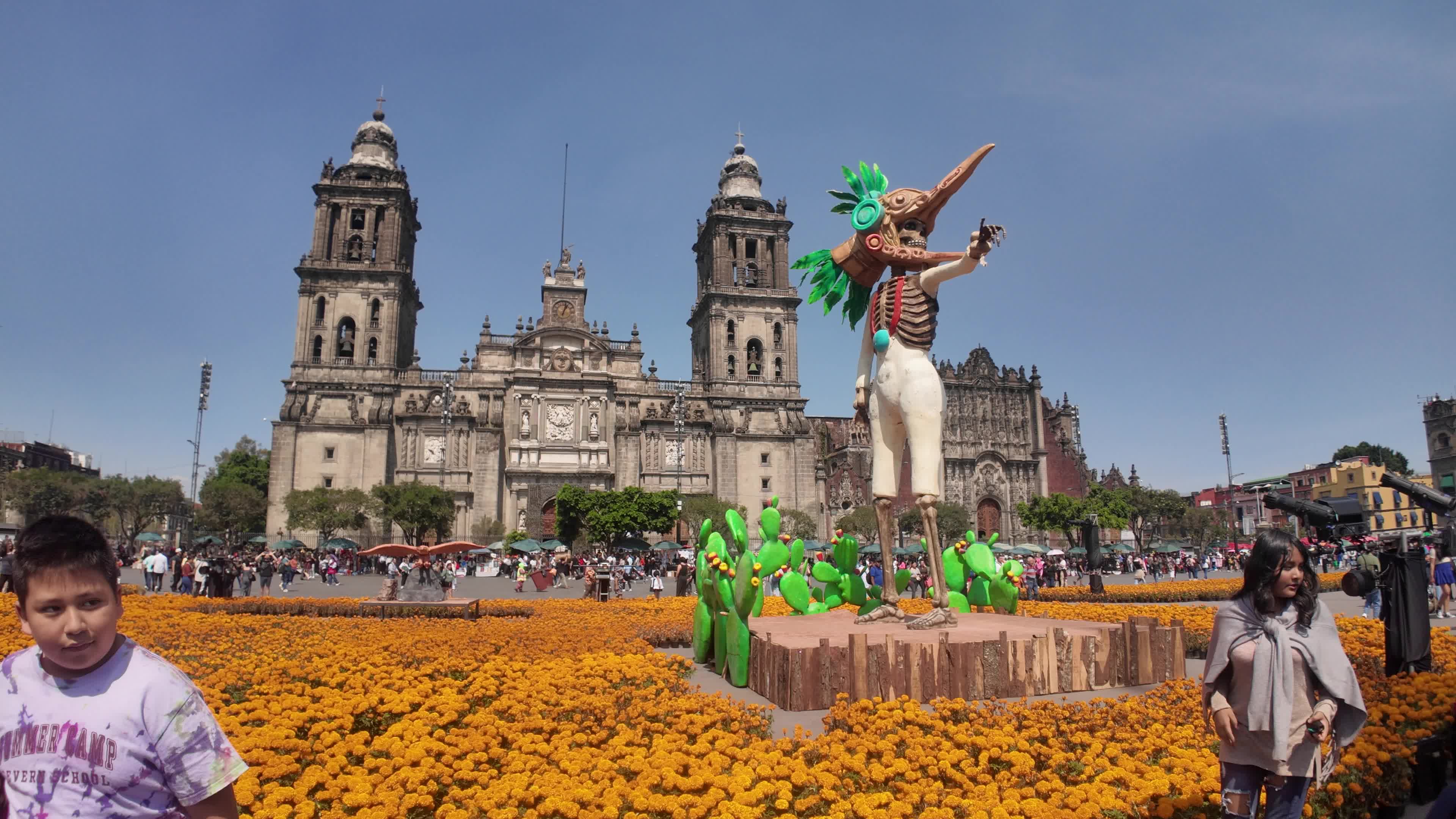 Day of the Dead Celebration at Mexico City Zocalo