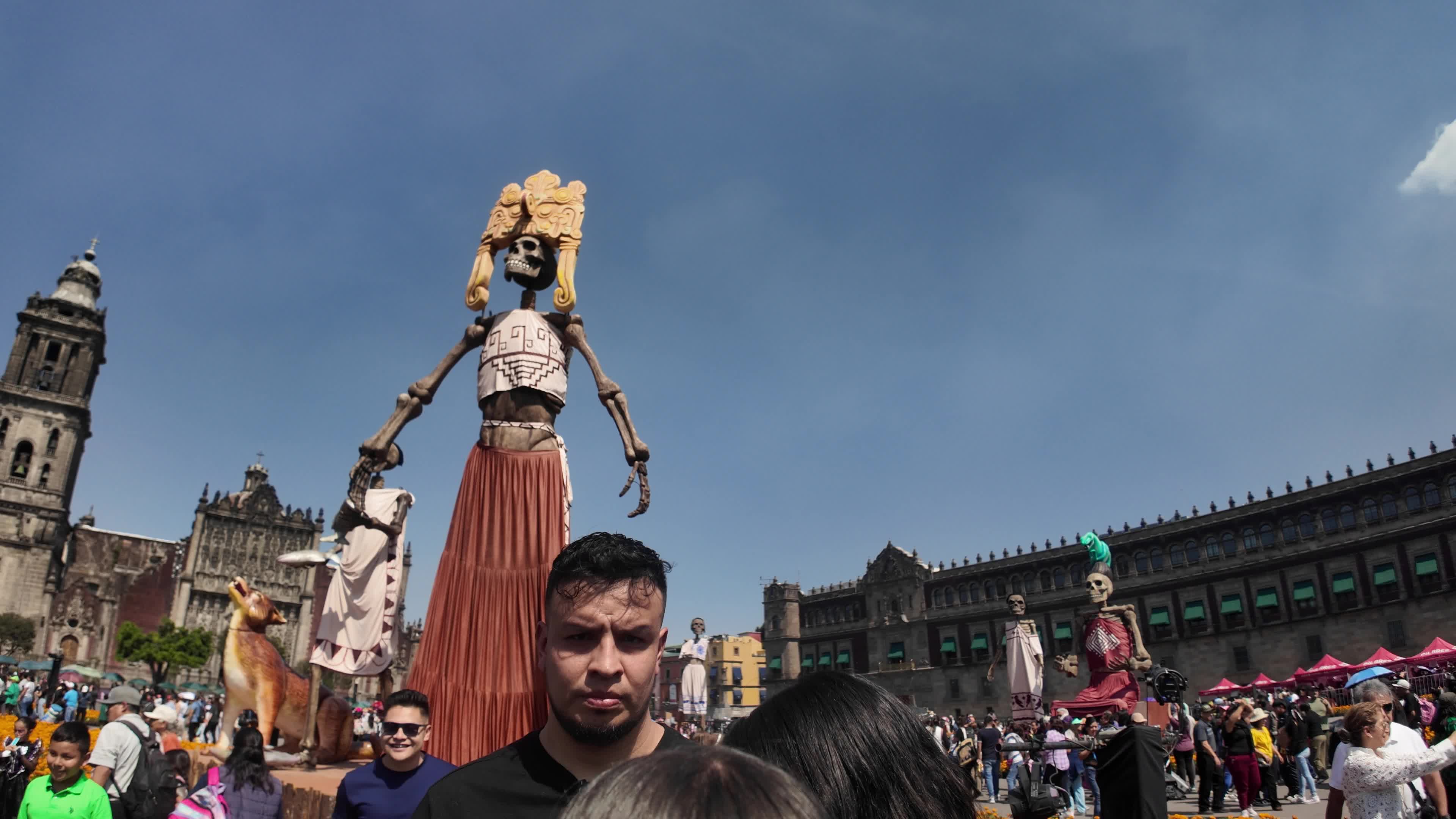 Day of the Dead Celebration at Mexico City Zocalo