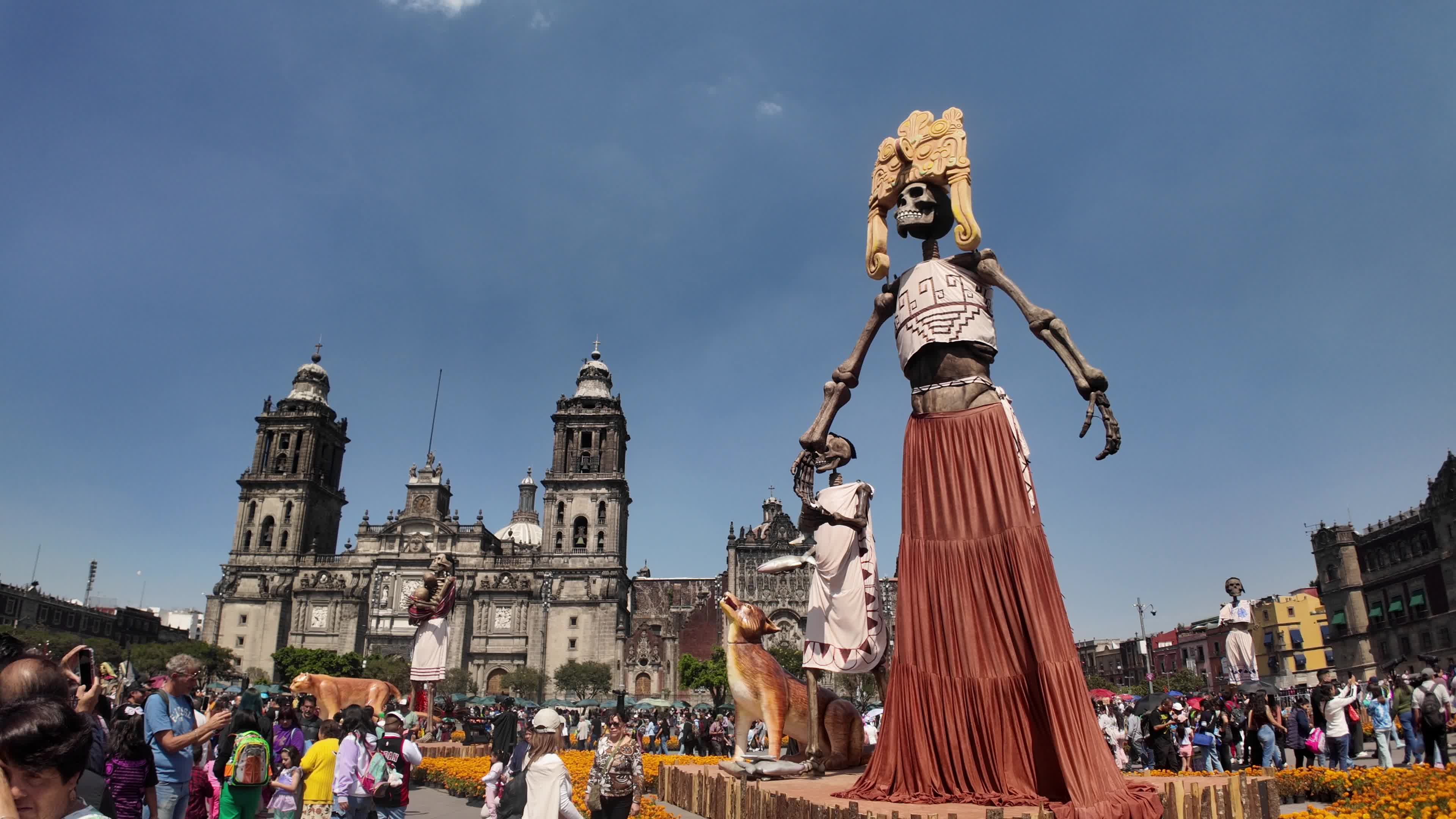 Day of the Dead Celebration at Mexico City Zocalo