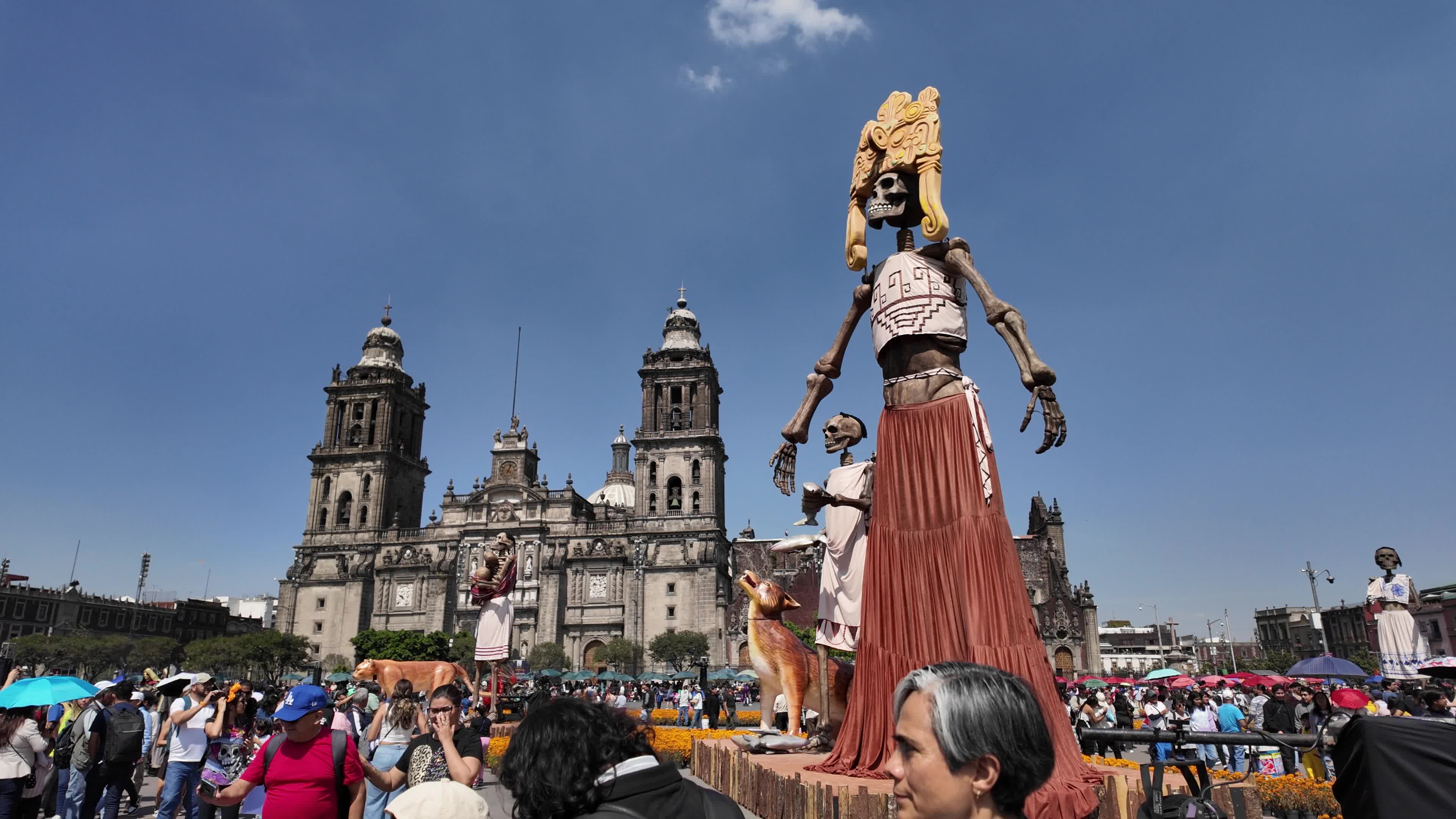 Day of the Dead Celebration at Mexico City Zocalo