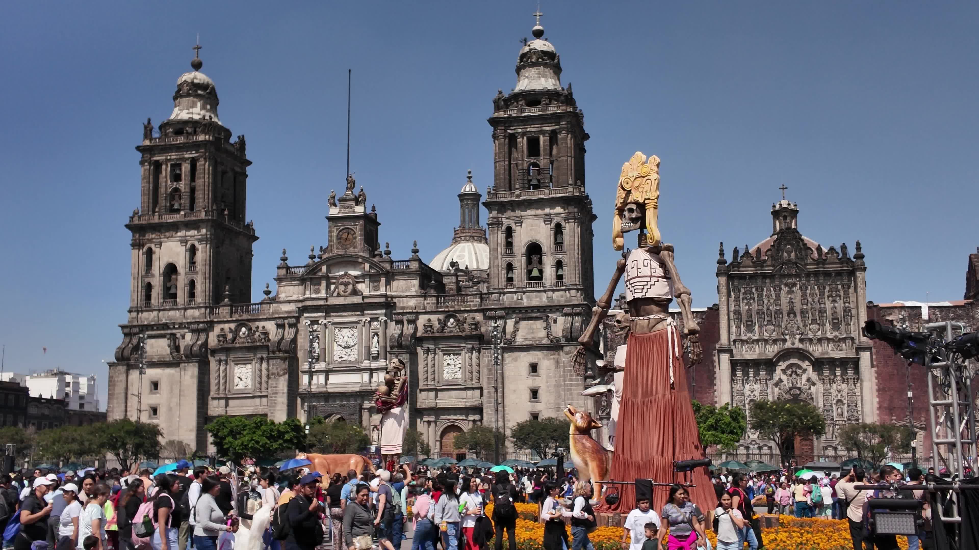Day of the Dead Celebration at Mexico City Zocalo