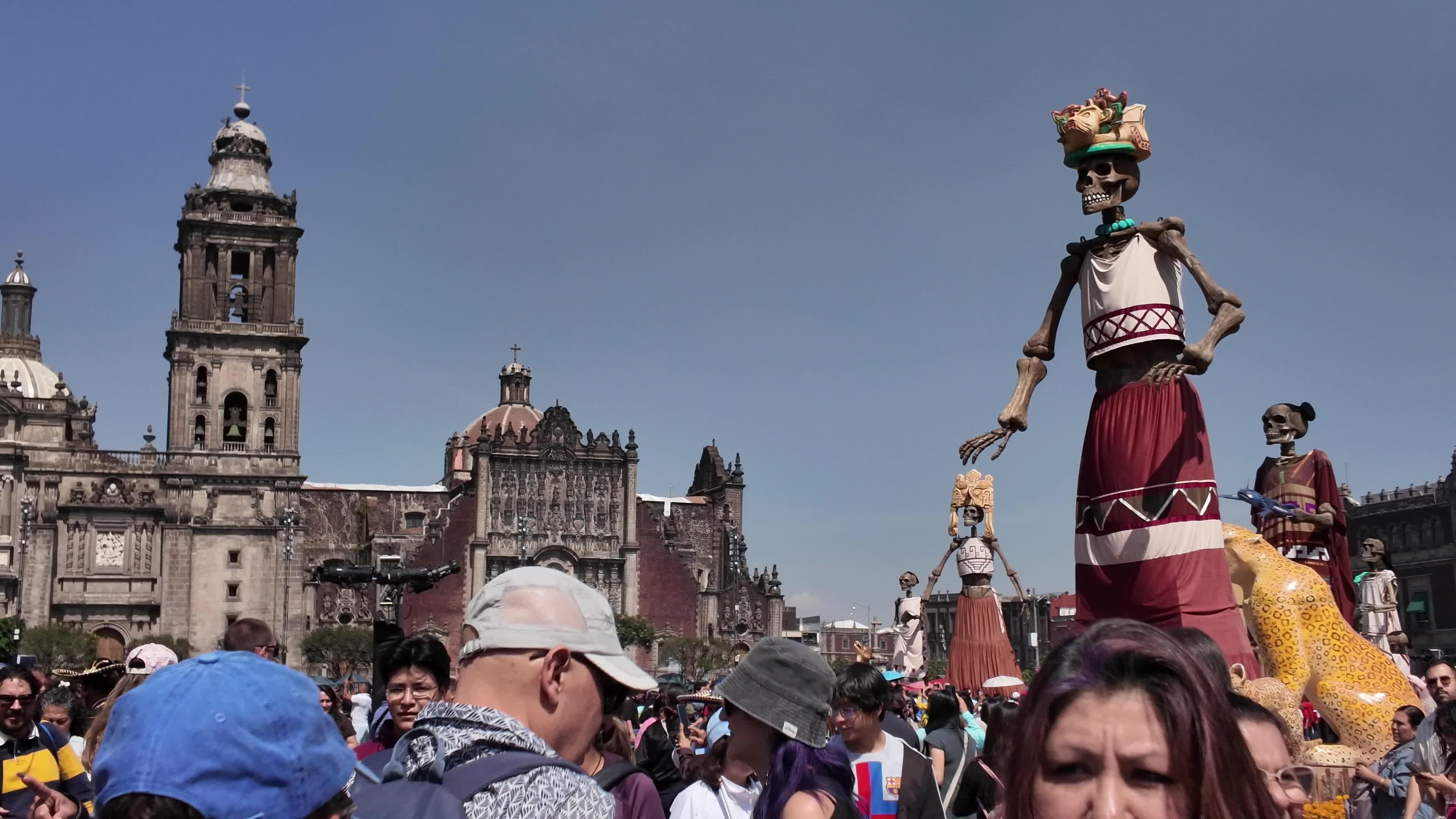 Day of the Dead Celebration at Mexico City Zocalo