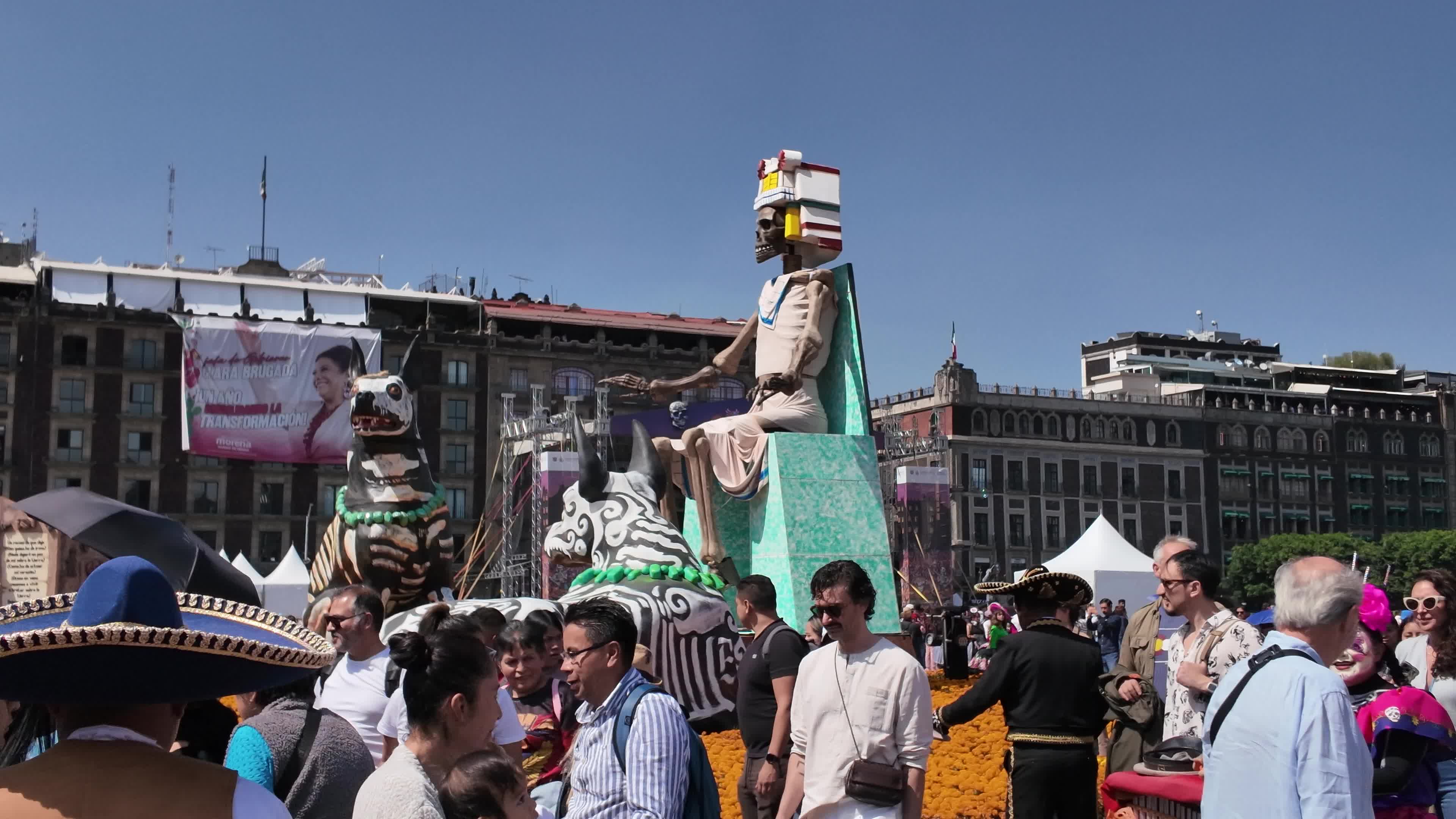 Day of the Dead Celebration at Mexico City Zocalo