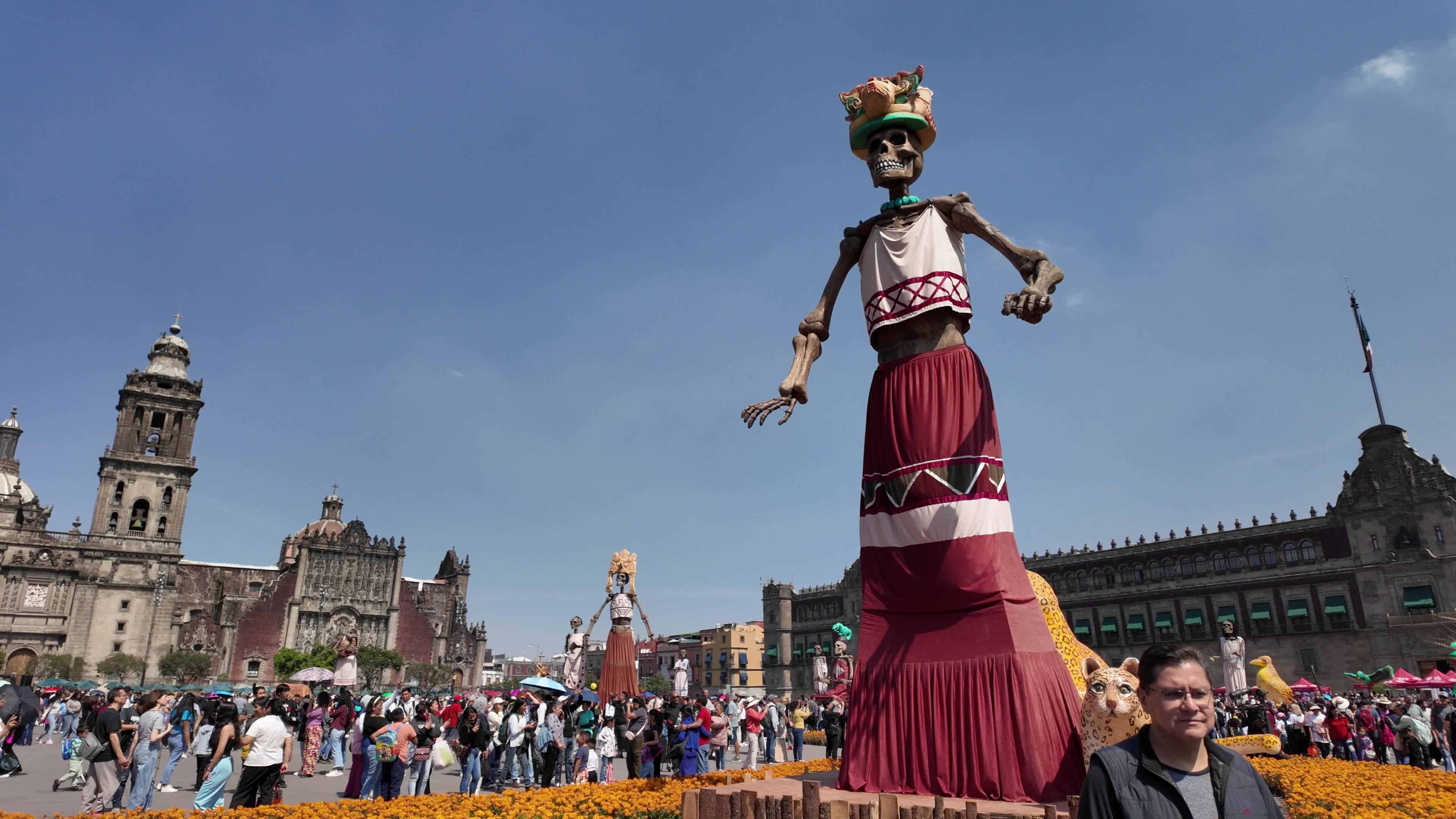 Day of the Dead Celebration at Mexico City Zocalo