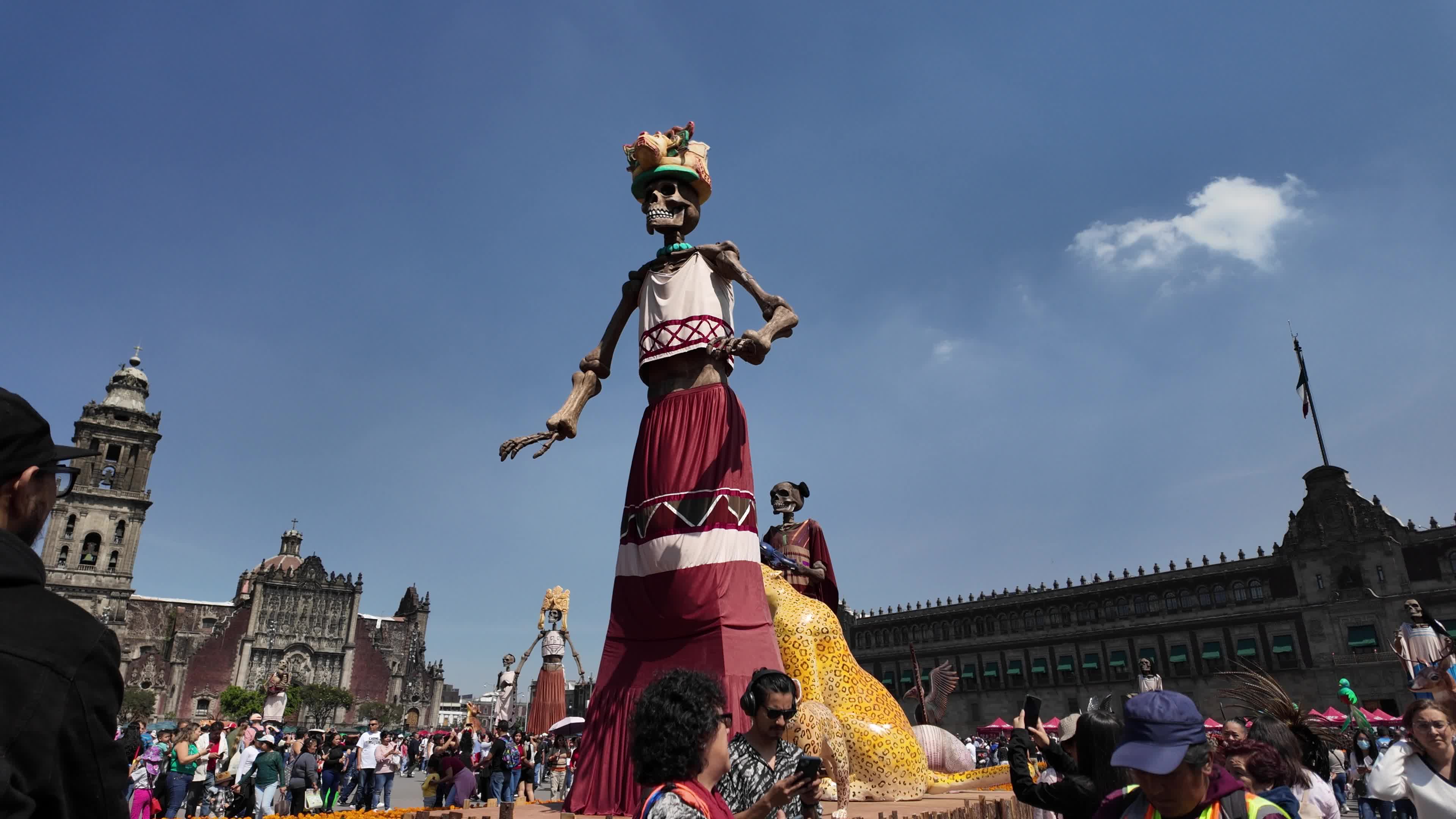 Day of the Dead Celebration at Mexico City Zocalo