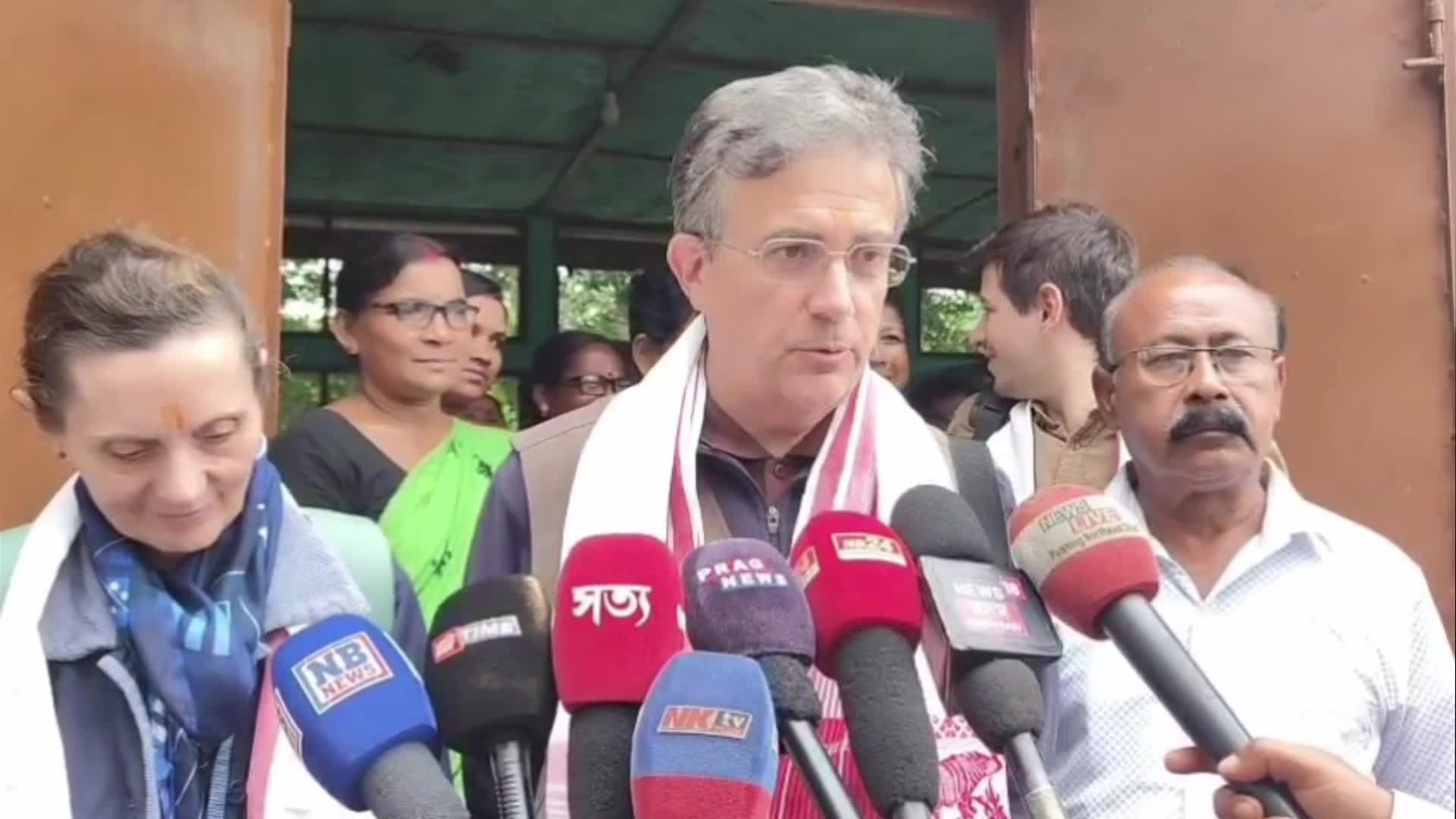 Thierry Mathou, Ambassador of France to India visit Assam