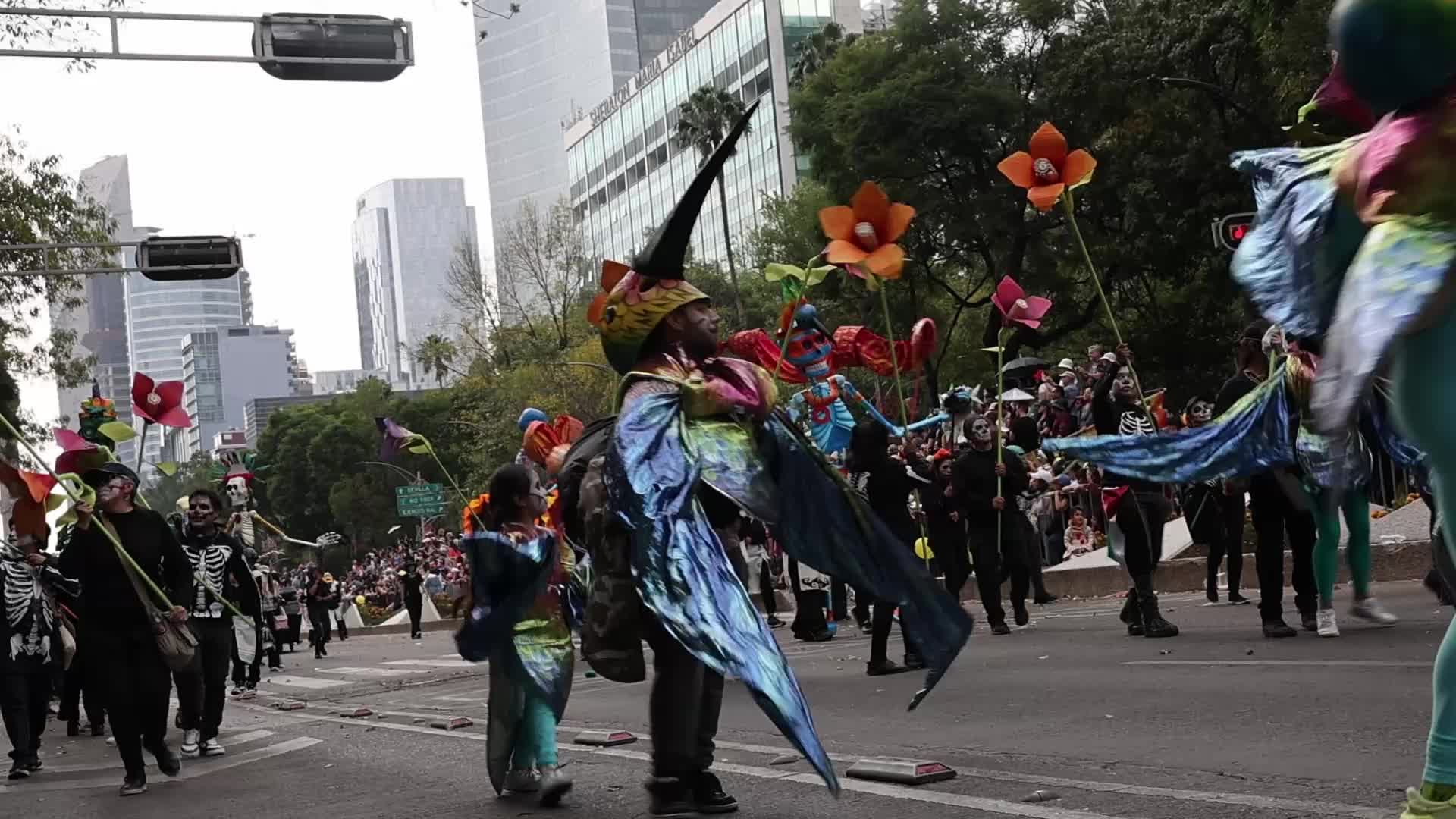 Day Of The Dead Parade In Mexico City 
