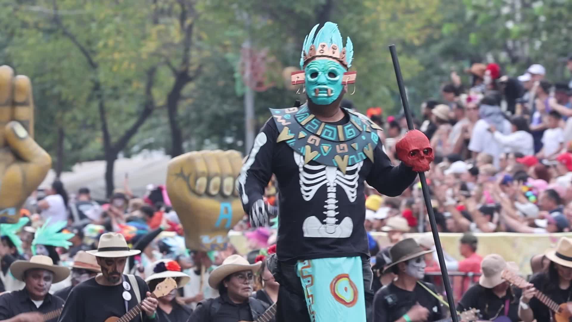 Day Of The Dead Parade In Mexico City 
