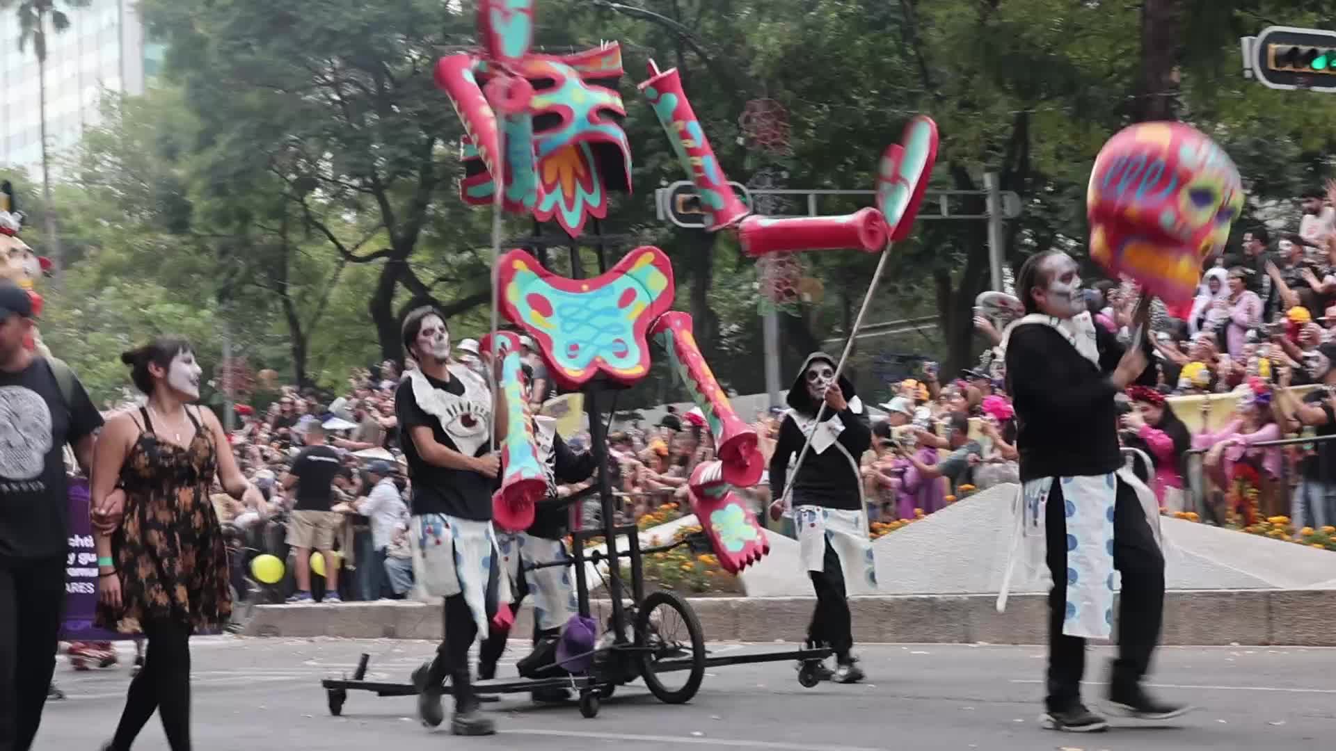 Day Of The Dead Parade In Mexico City 
