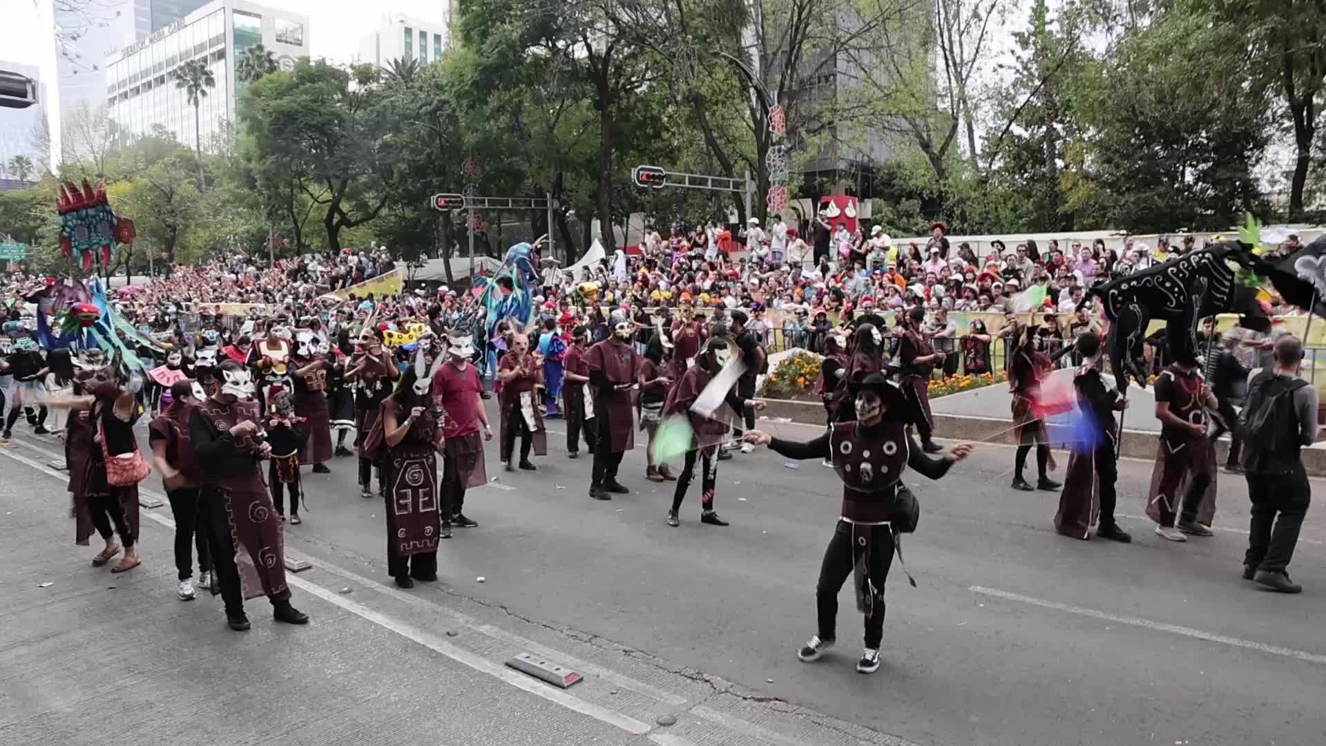 Day Of The Dead Parade In Mexico City 