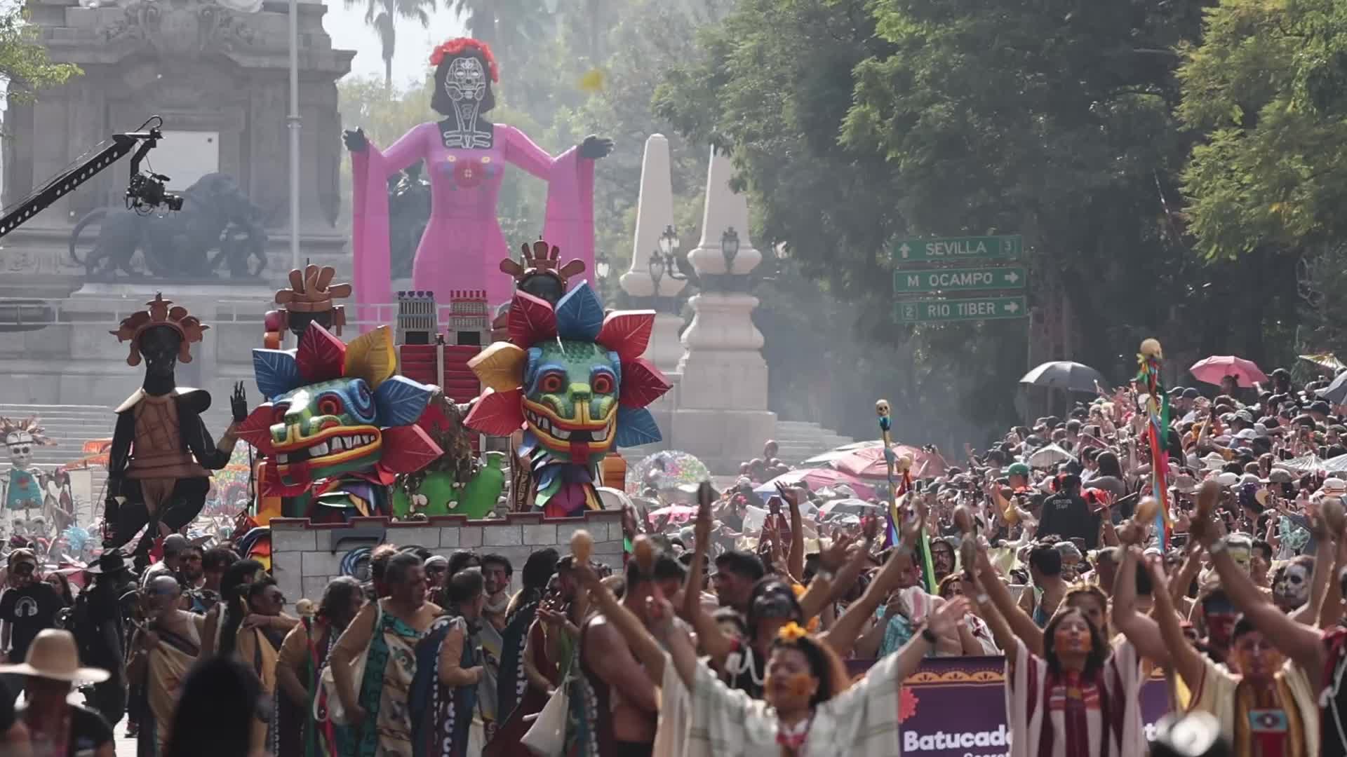 Day Of The Dead Parade In Mexico City 