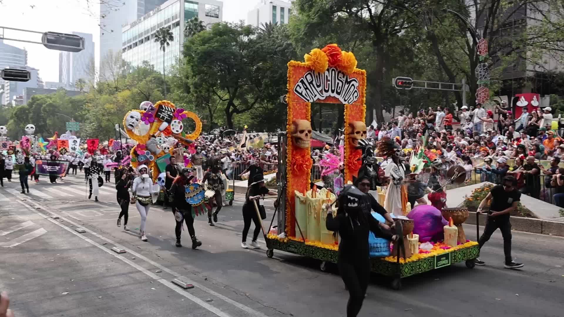 Day Of The Dead Parade In Mexico City 