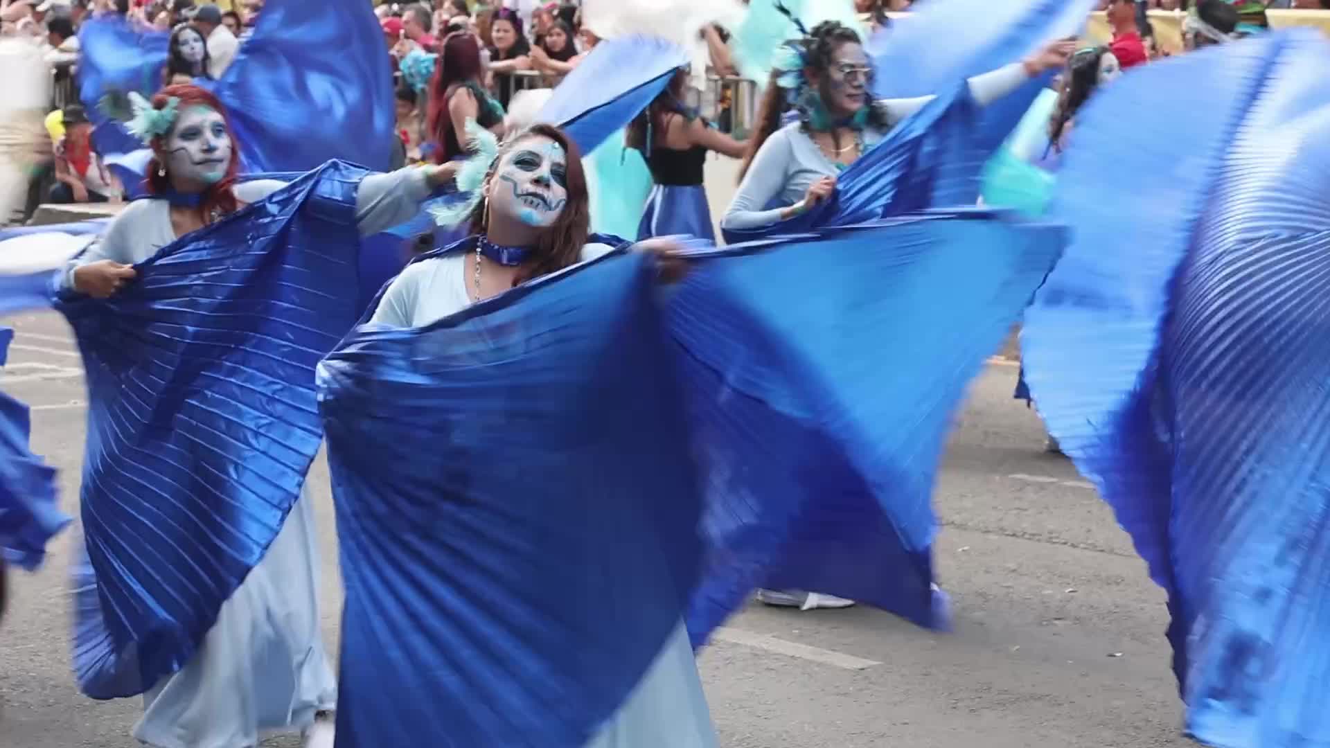Day Of The Dead Parade In Mexico City 