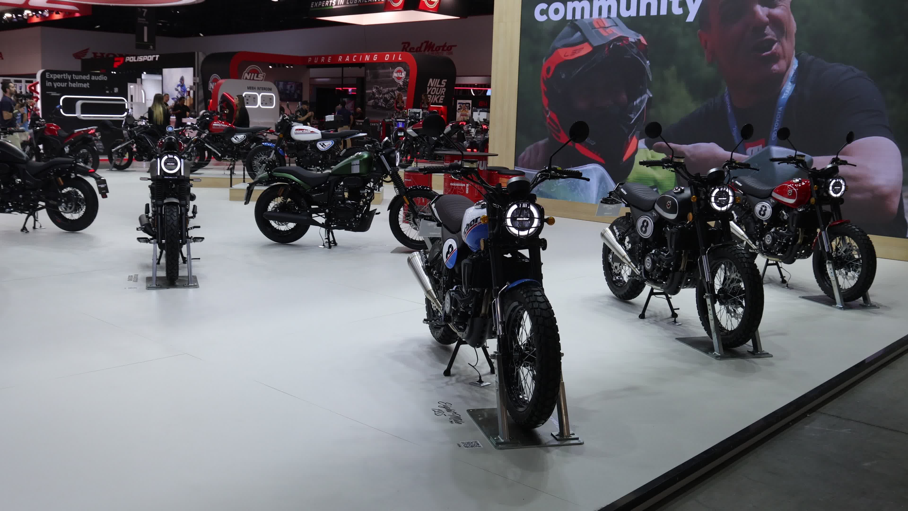 The press day of the 82nd edition of EICMA Milan Motorcycle Show at Rho Fiera Milano In Milan