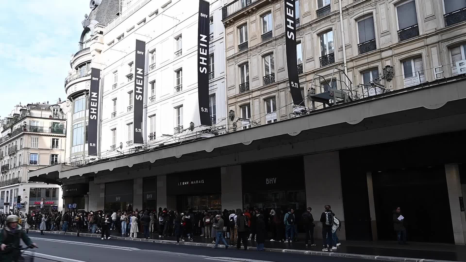 Shein opens at BHV in Paris