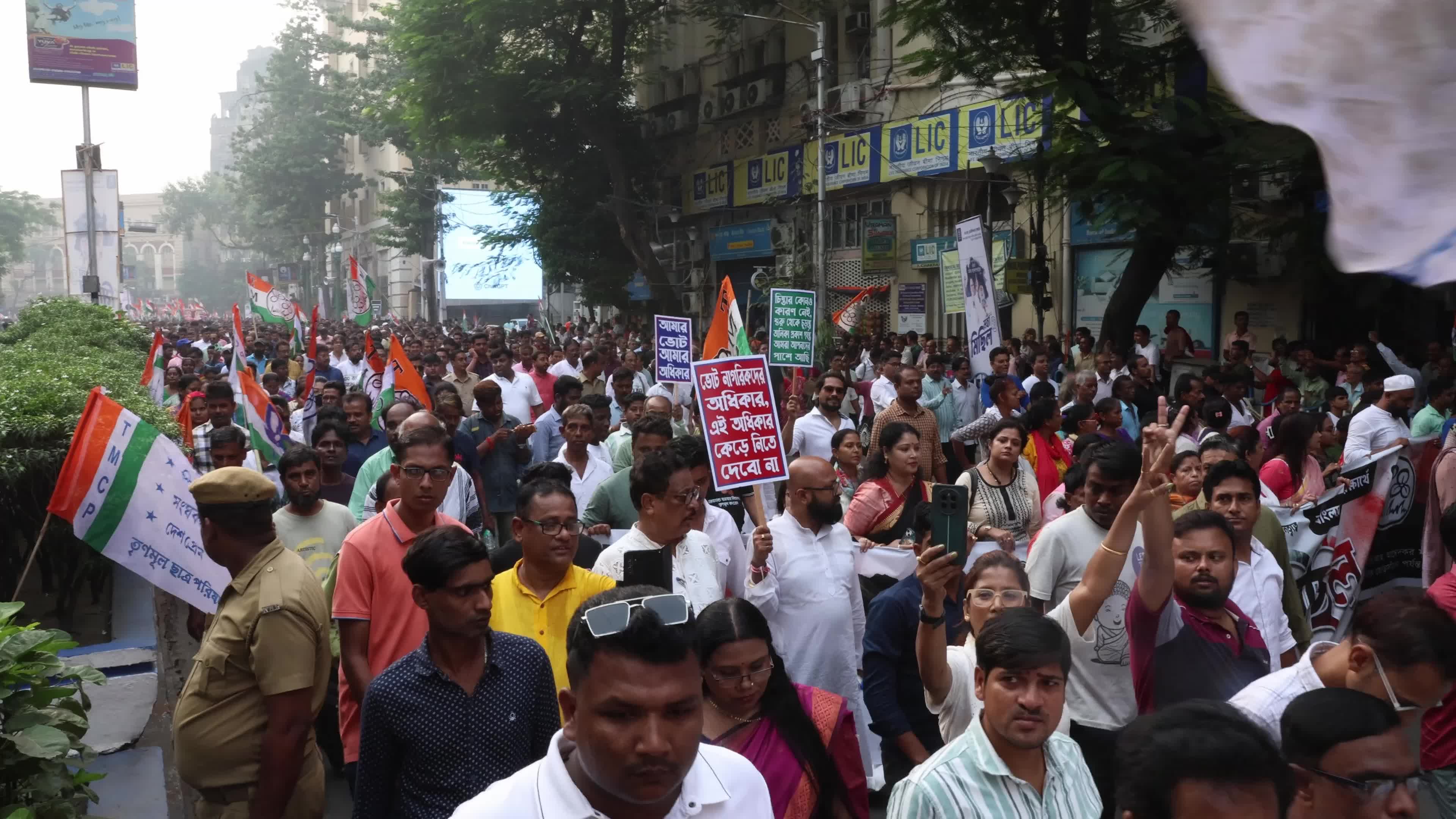 Protest March Against SIR,In Kolkata, India