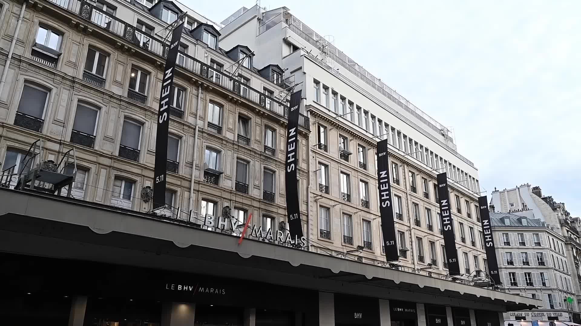 Shein opens at BHV in Paris