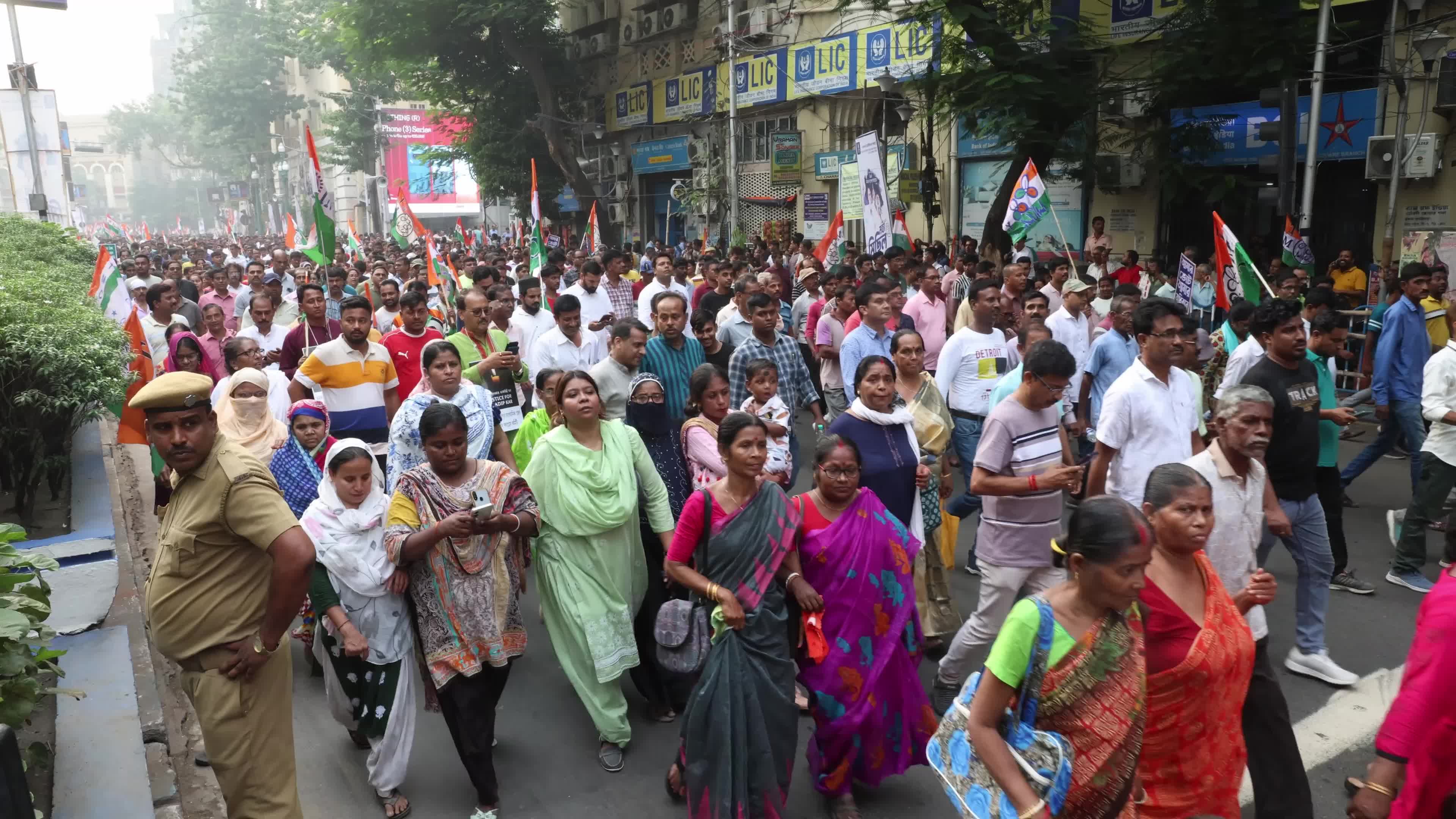 Protest March Against SIR,In Kolkata, India