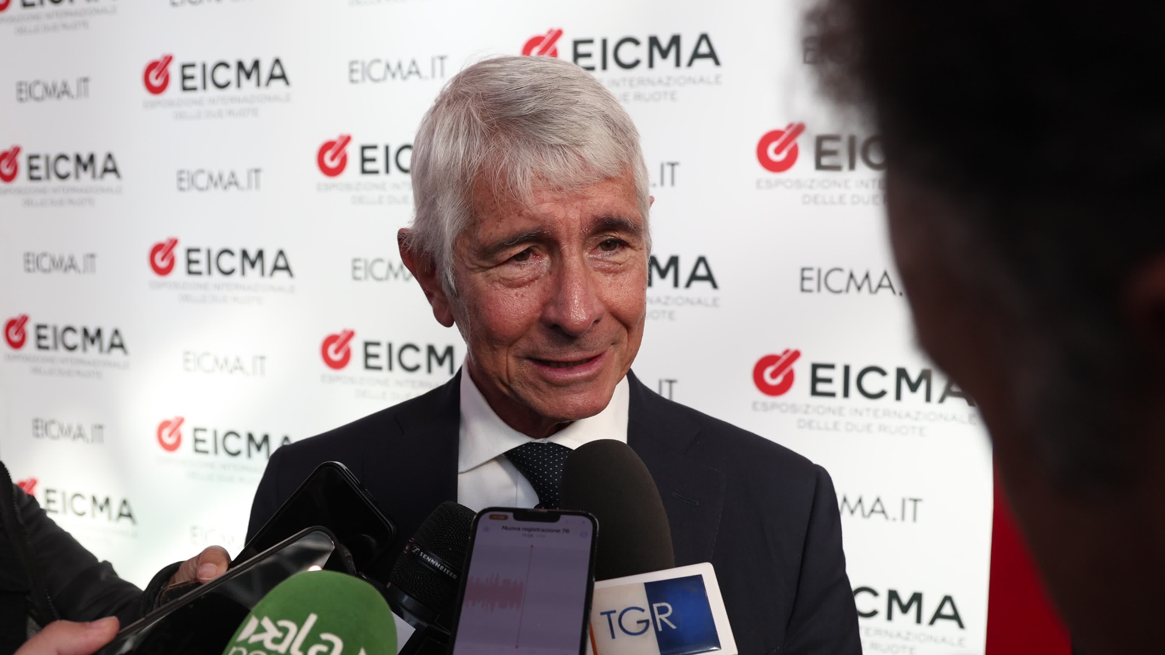 Institutional visits at the 82nd edition of EICMA Milan Motorcycle Show at Rho Fiera Milano In Milan