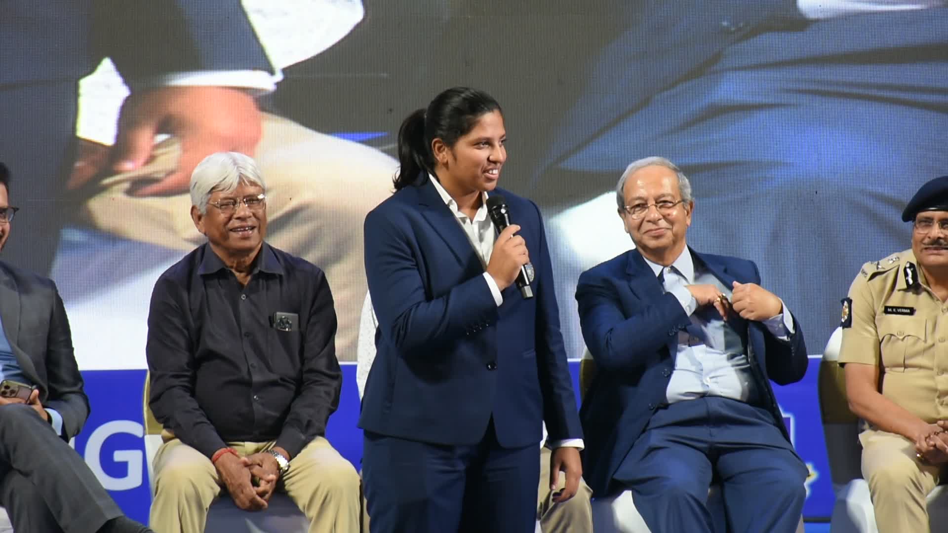 2025 Woman's World Cup winner Richa Ghosh commemorated in Kolkata.