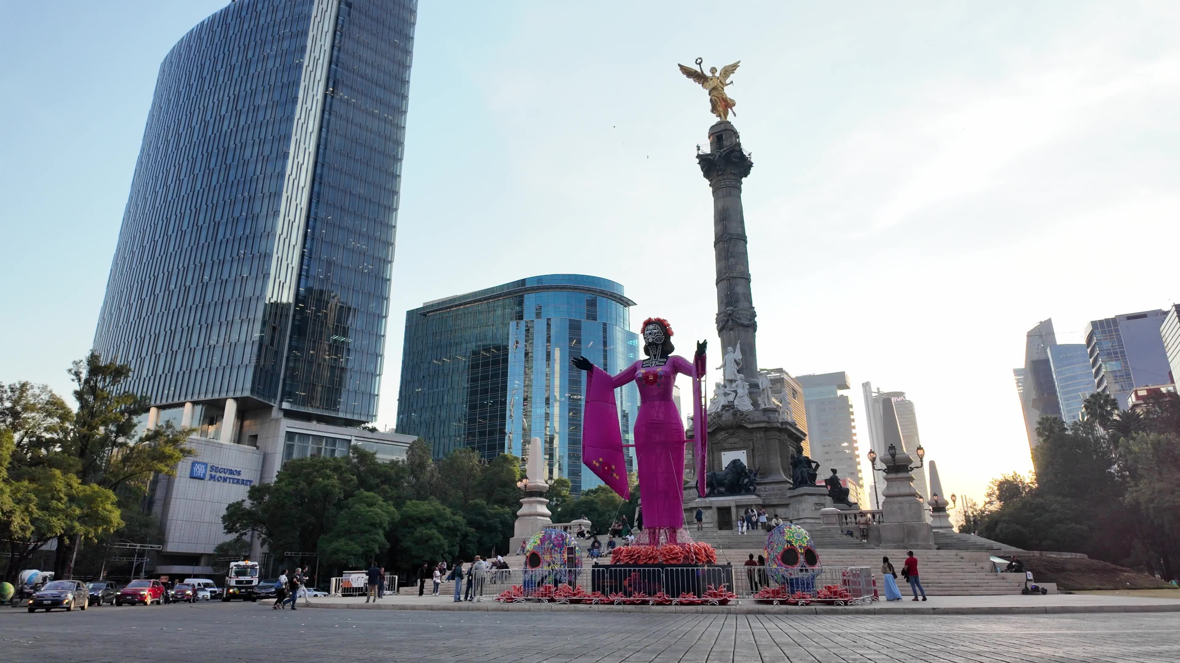Iconic Angel of Independence Monument in Mexico City