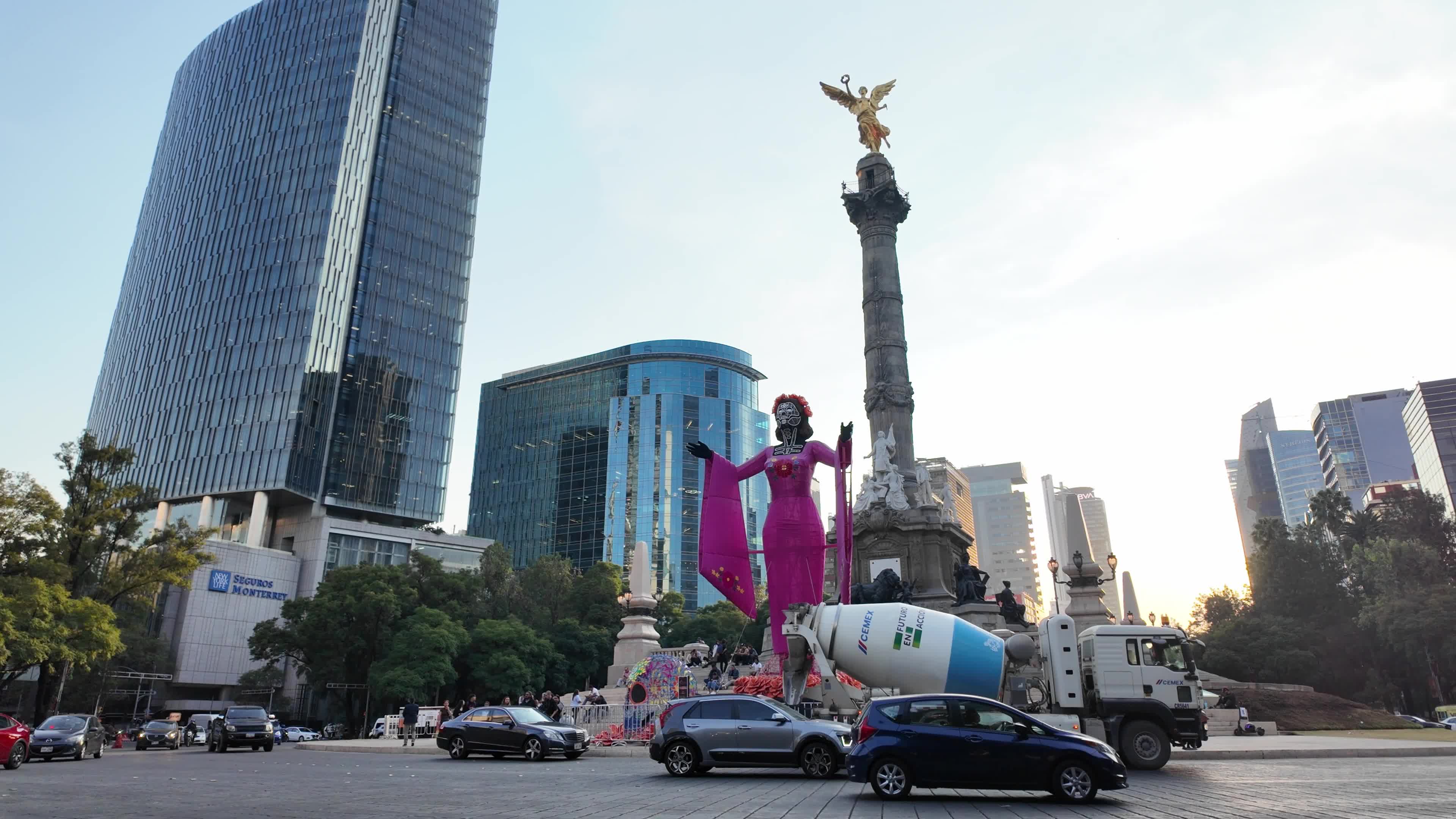 Iconic Angel of Independence Monument in Mexico City