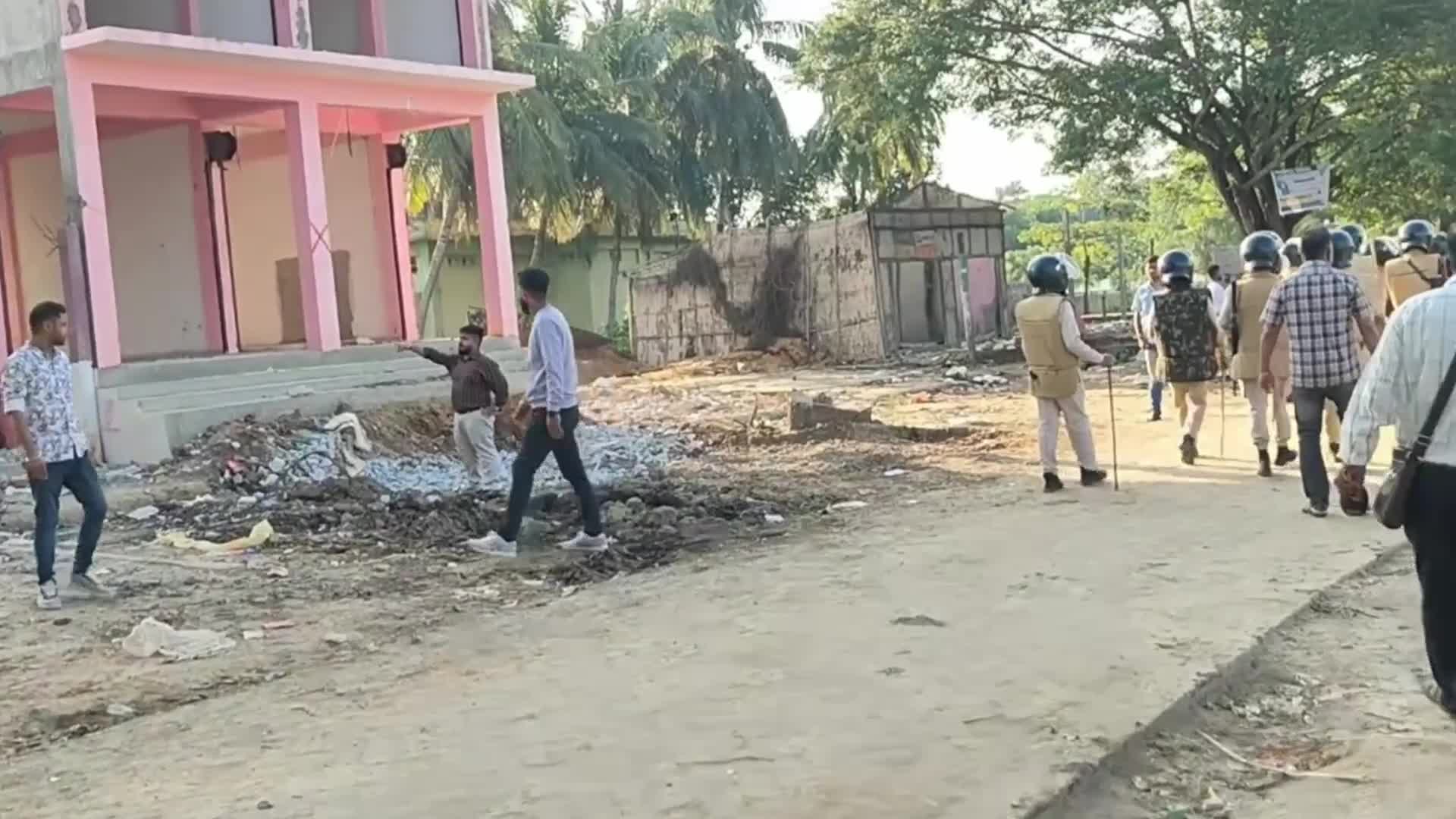 Eeviction drive in Assam , India 