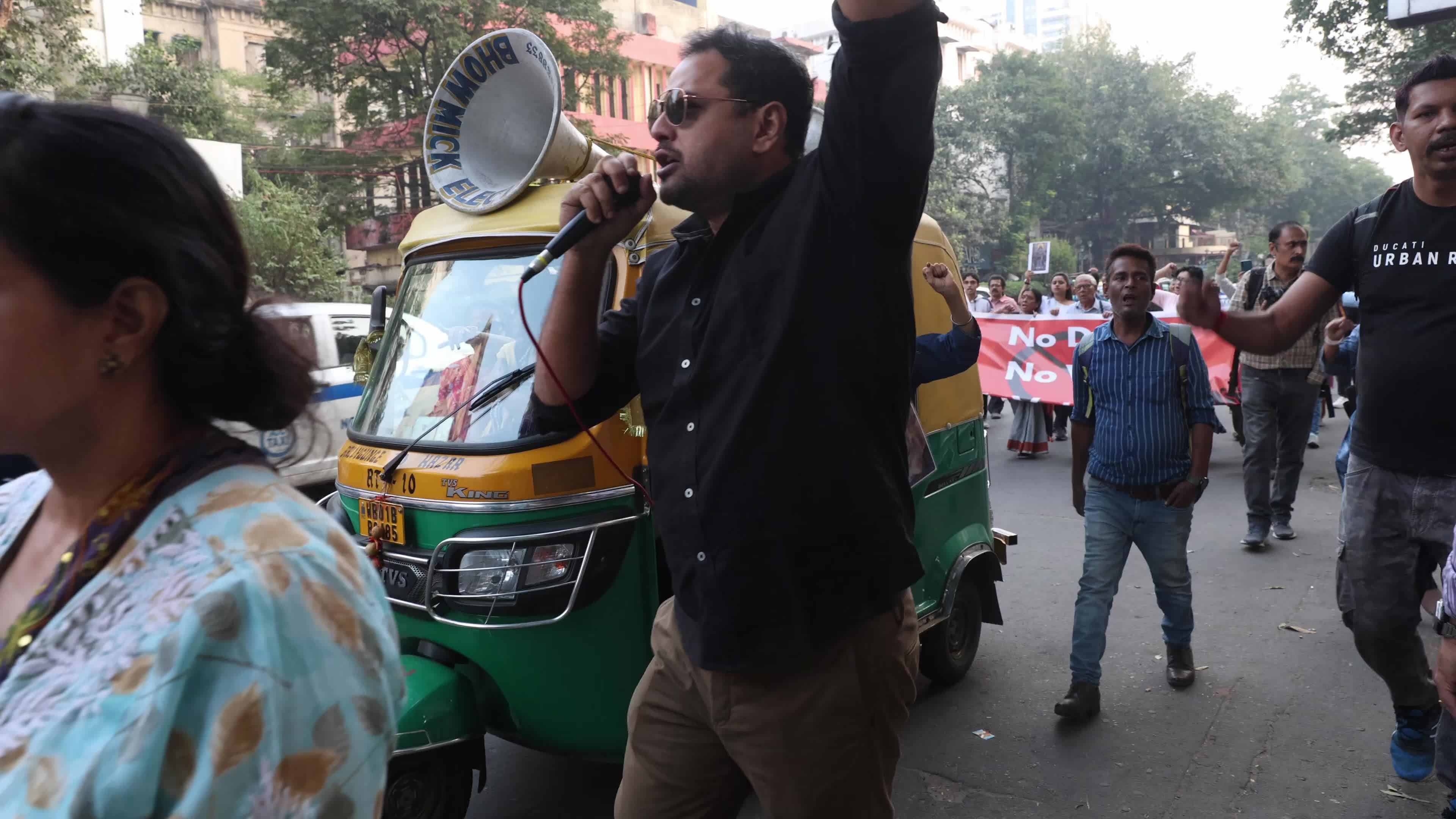 Protest march against the Supreme Court Oder In Kolkata, India
