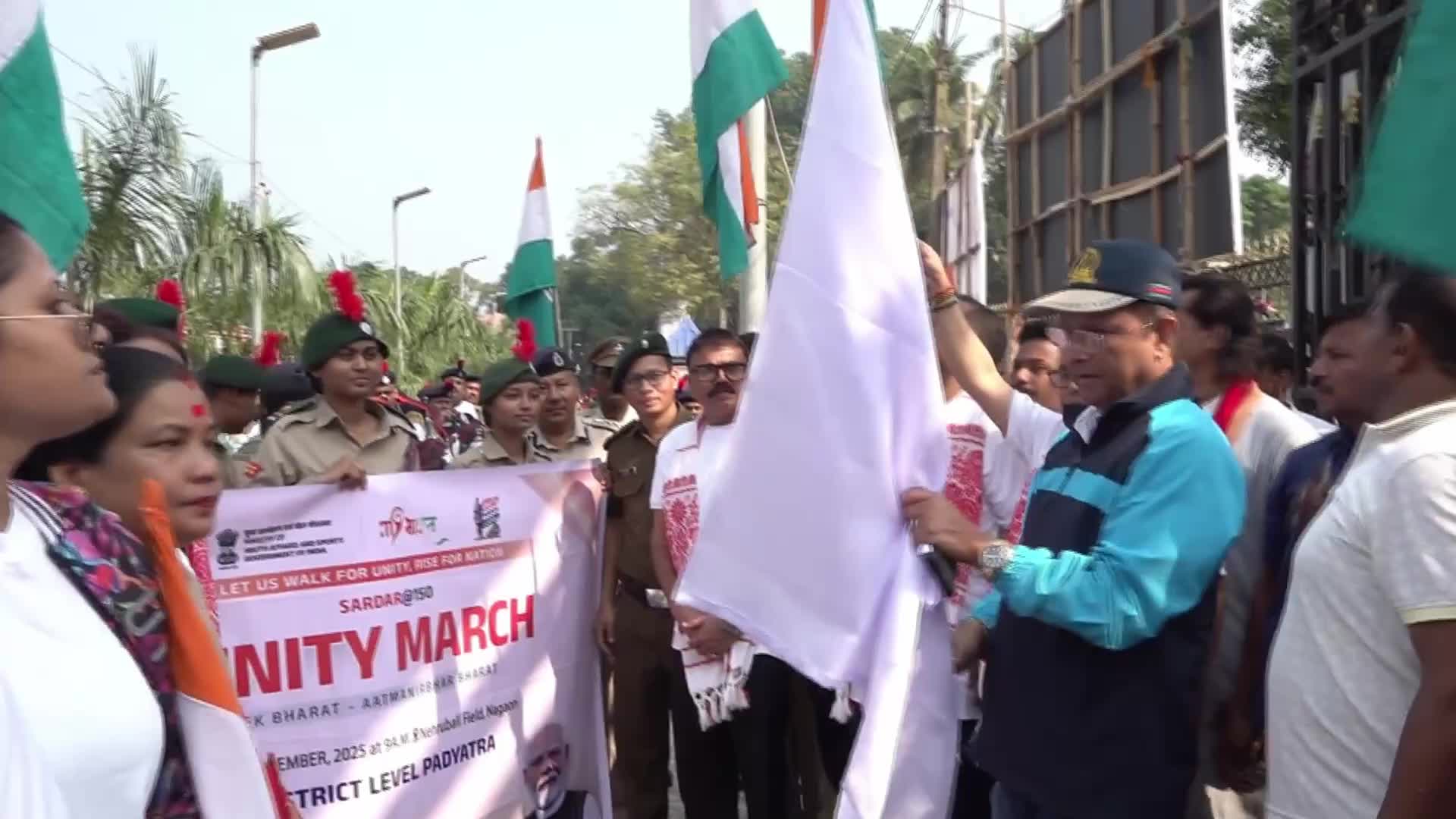 Unity March 150th Birth Anniversary of Sardar Vallabh Bhai Patel in India 