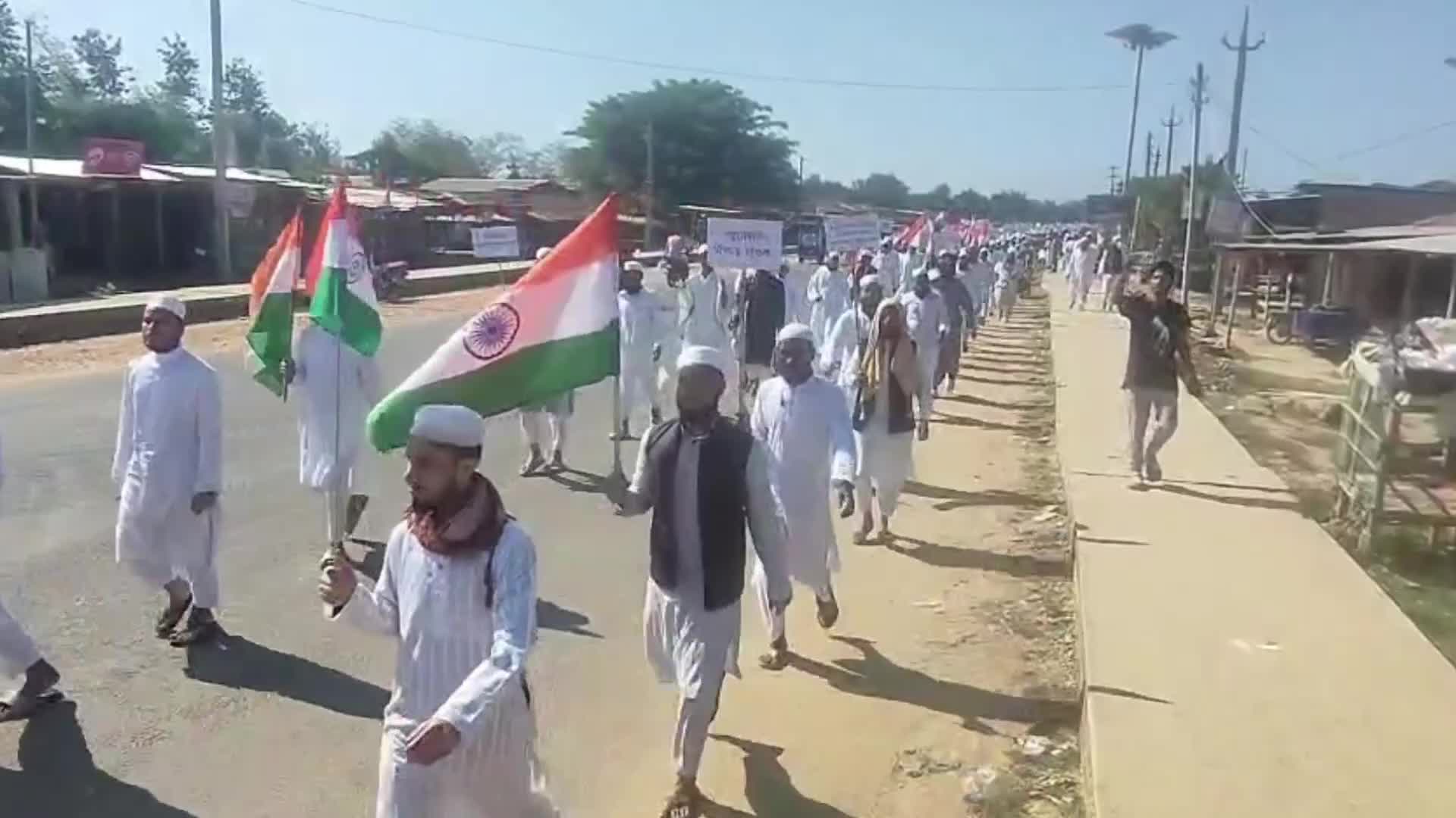 Assam Madrasa students Against Terror, Condemns Delhi Blast in Peace Rally