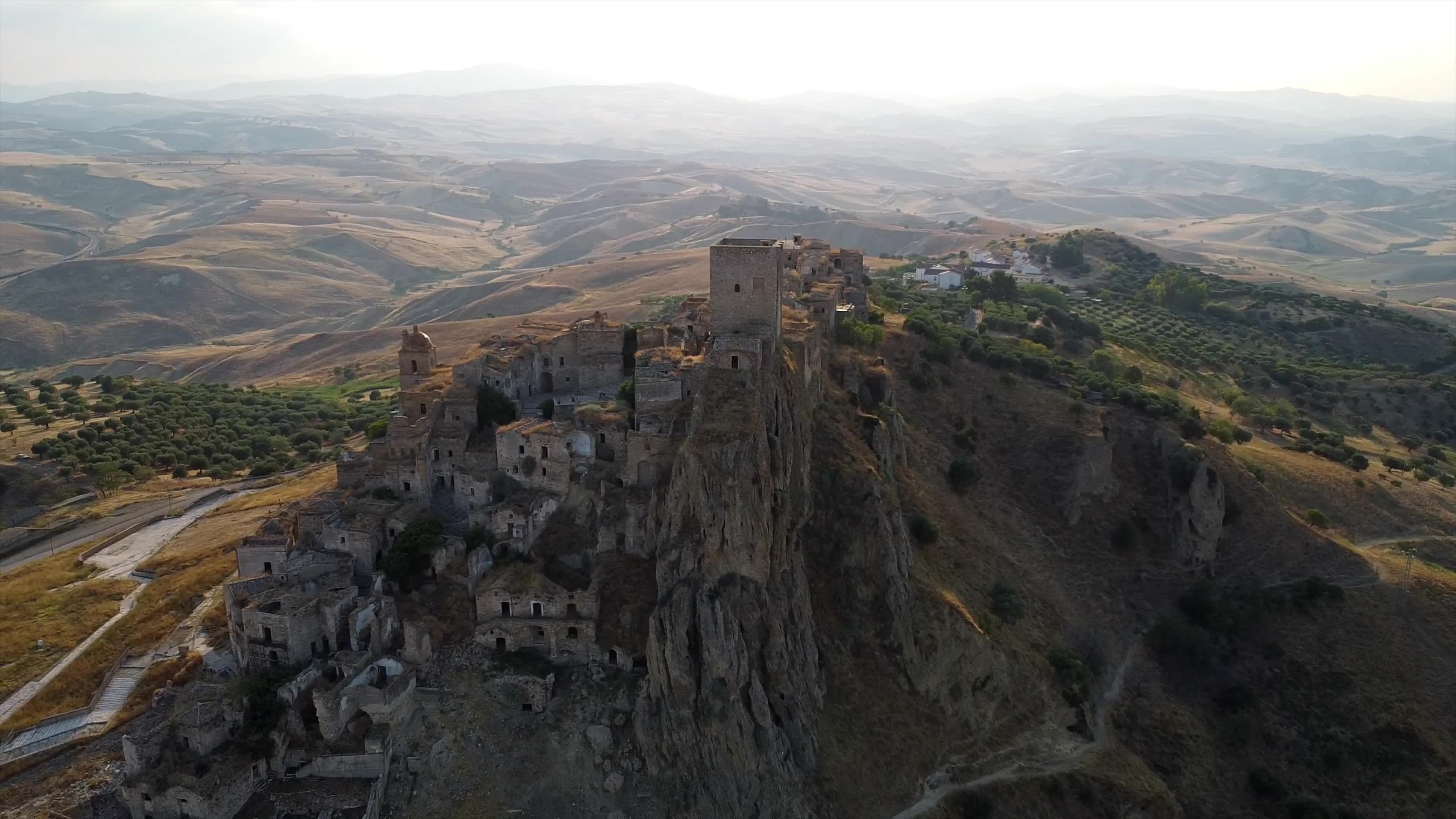  Craco Ghost Town Overlooking the Basilicata Landscape 