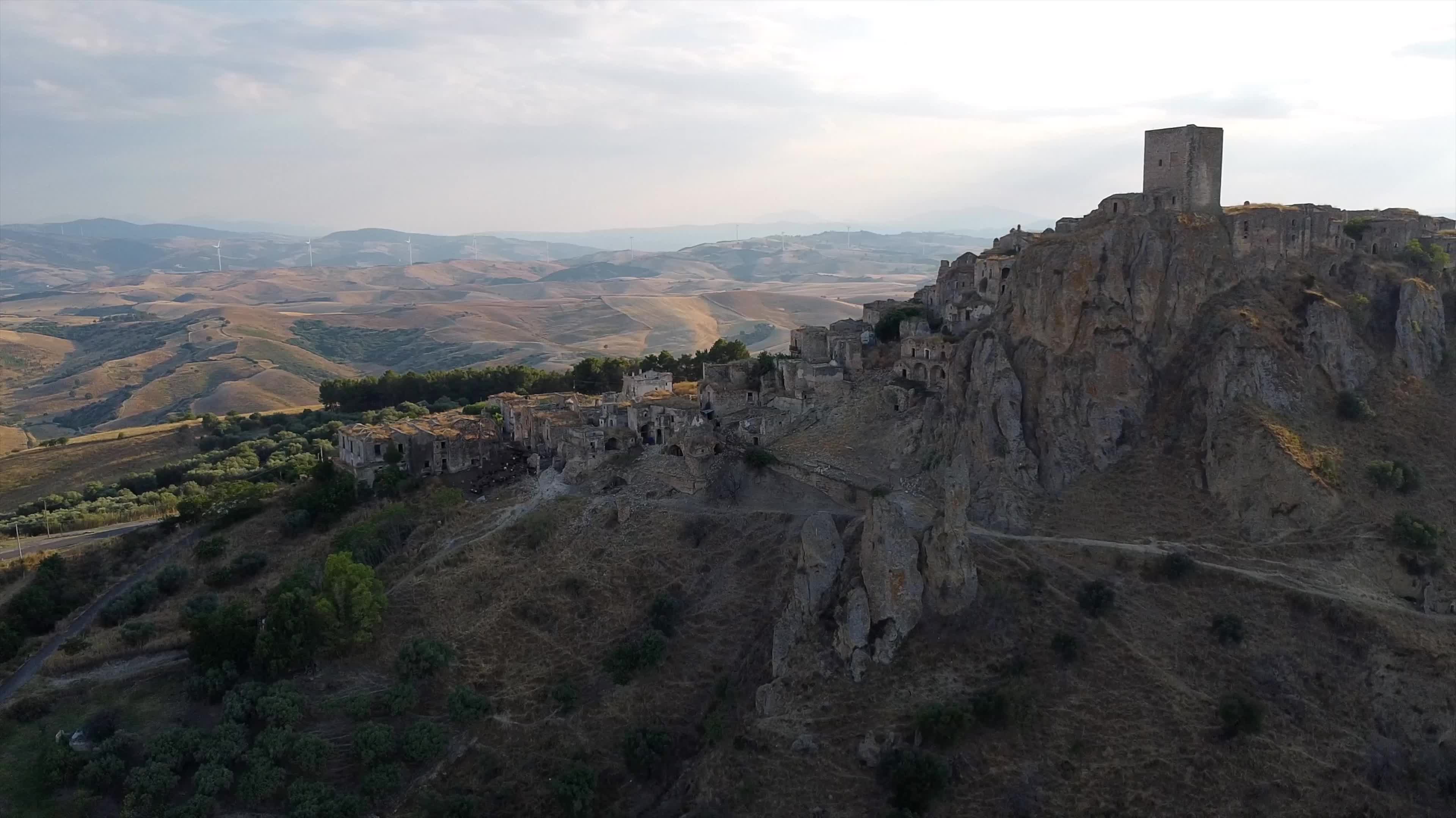  Craco Ghost Town Overlooking the Basilicata Landscape 