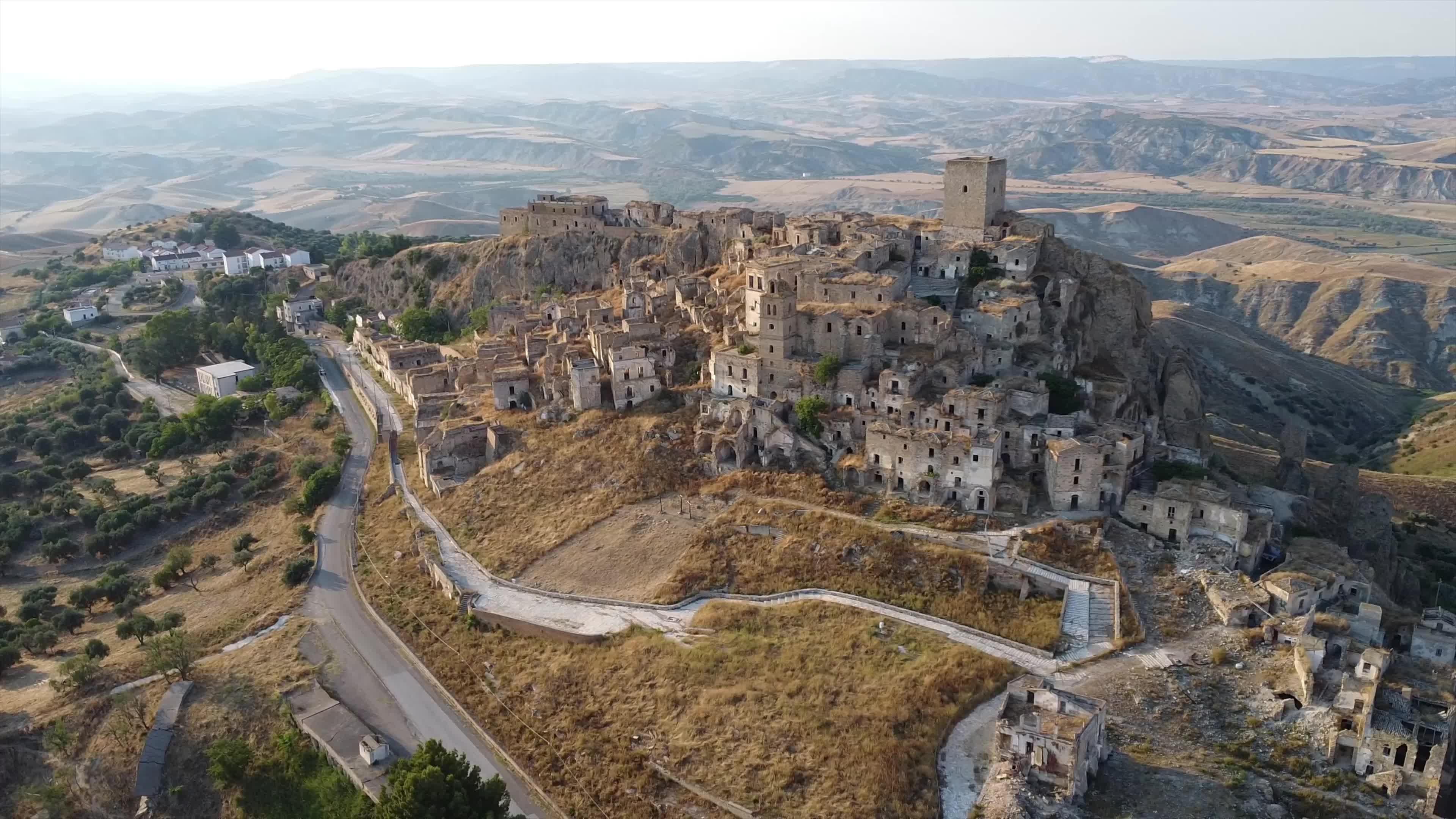  Craco Ghost Town Overlooking the Basilicata Landscape 