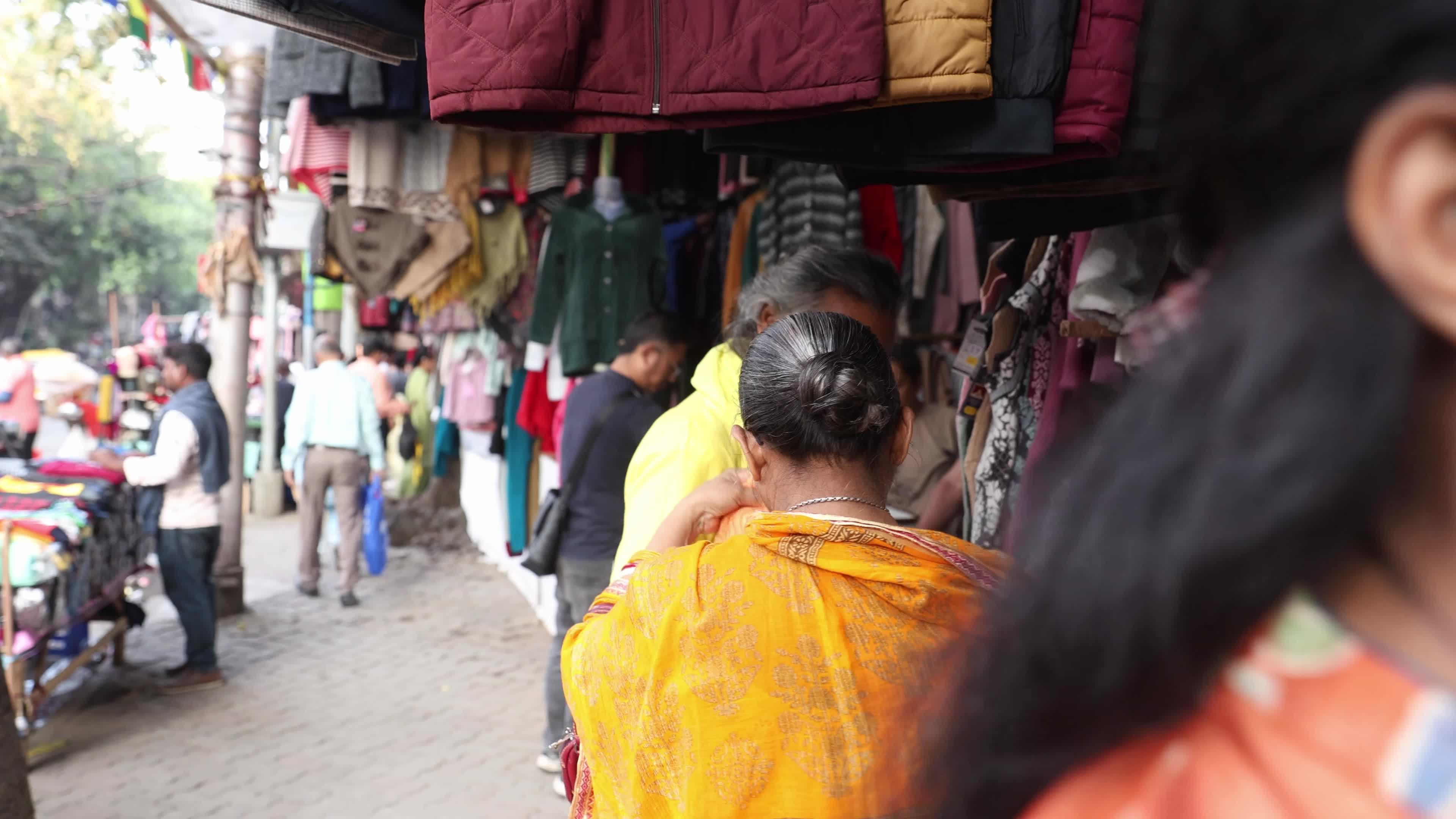 Winter Garments Market In Kolkata, India