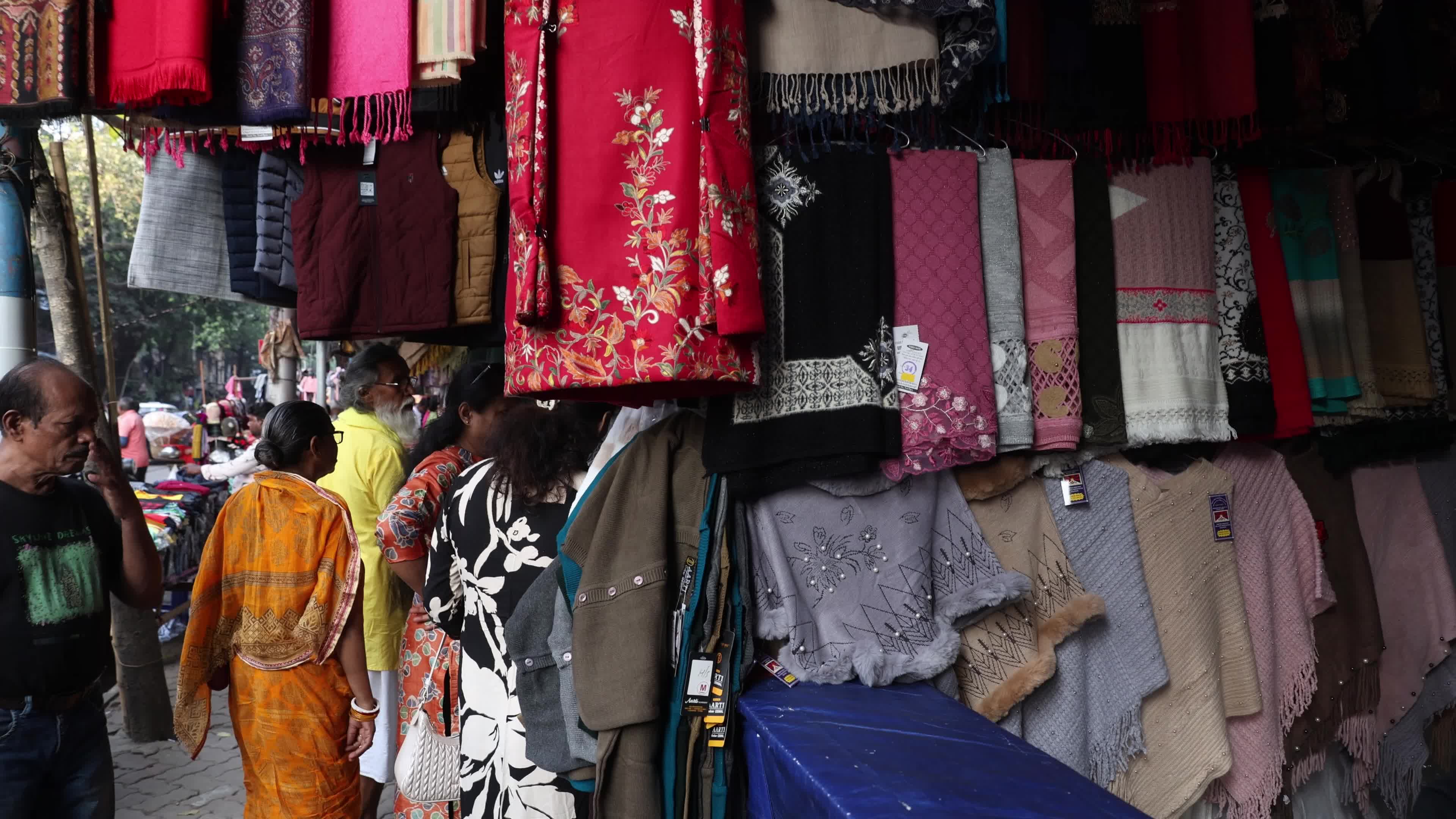 Winter Garments Market In Kolkata, India