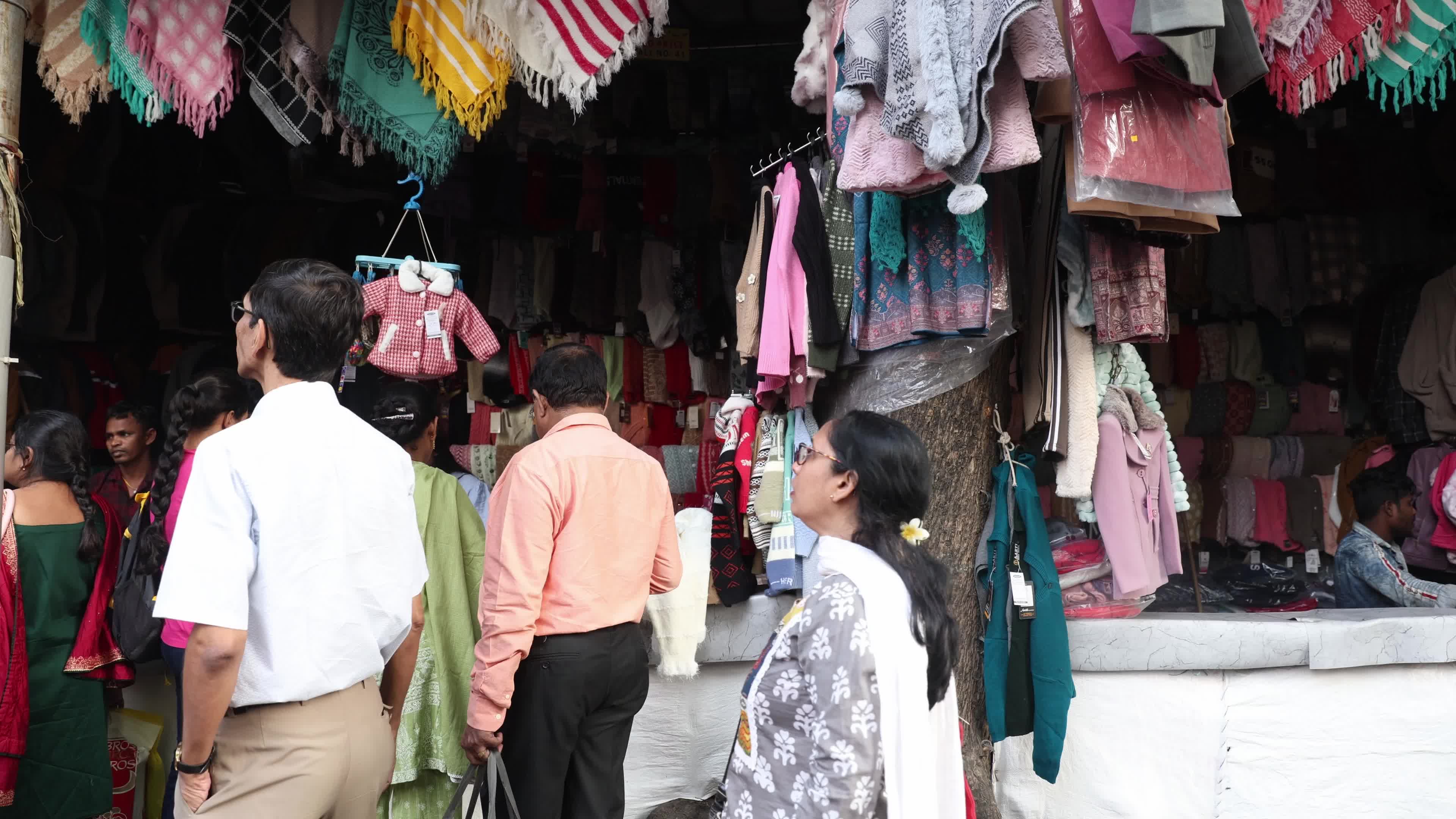 Winter Garments Market In Kolkata, India