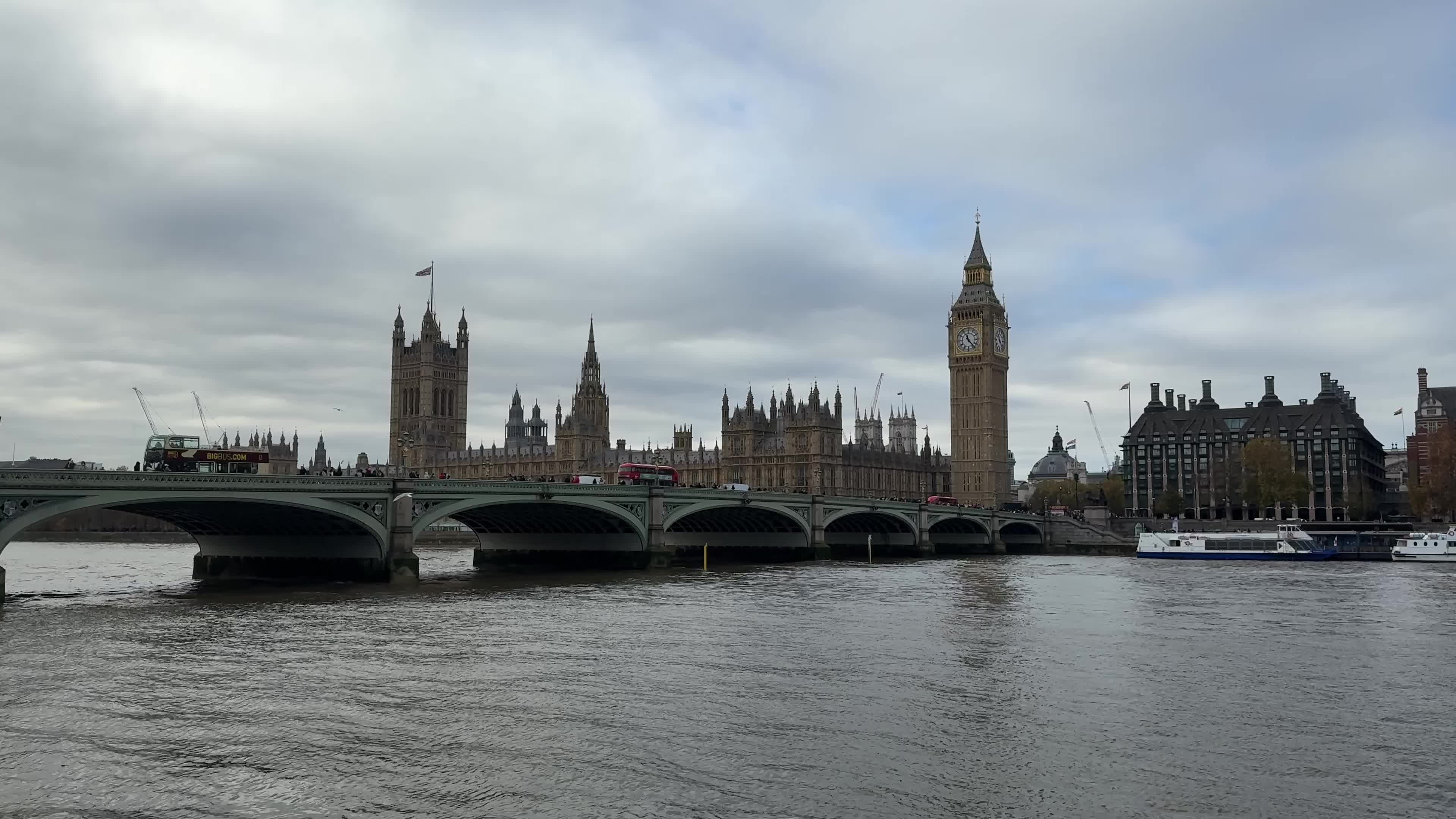 The Big Ben and the Houses of Parliament Stand in Westminster