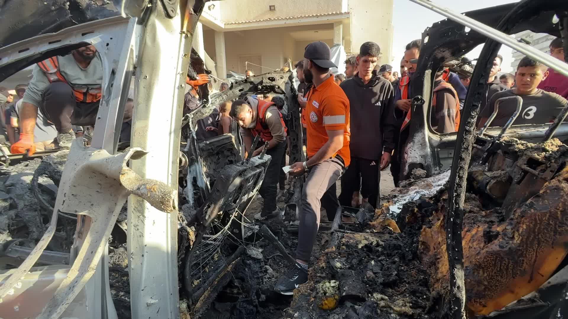 Aftermath Of Israeli Airstrike in Gaza