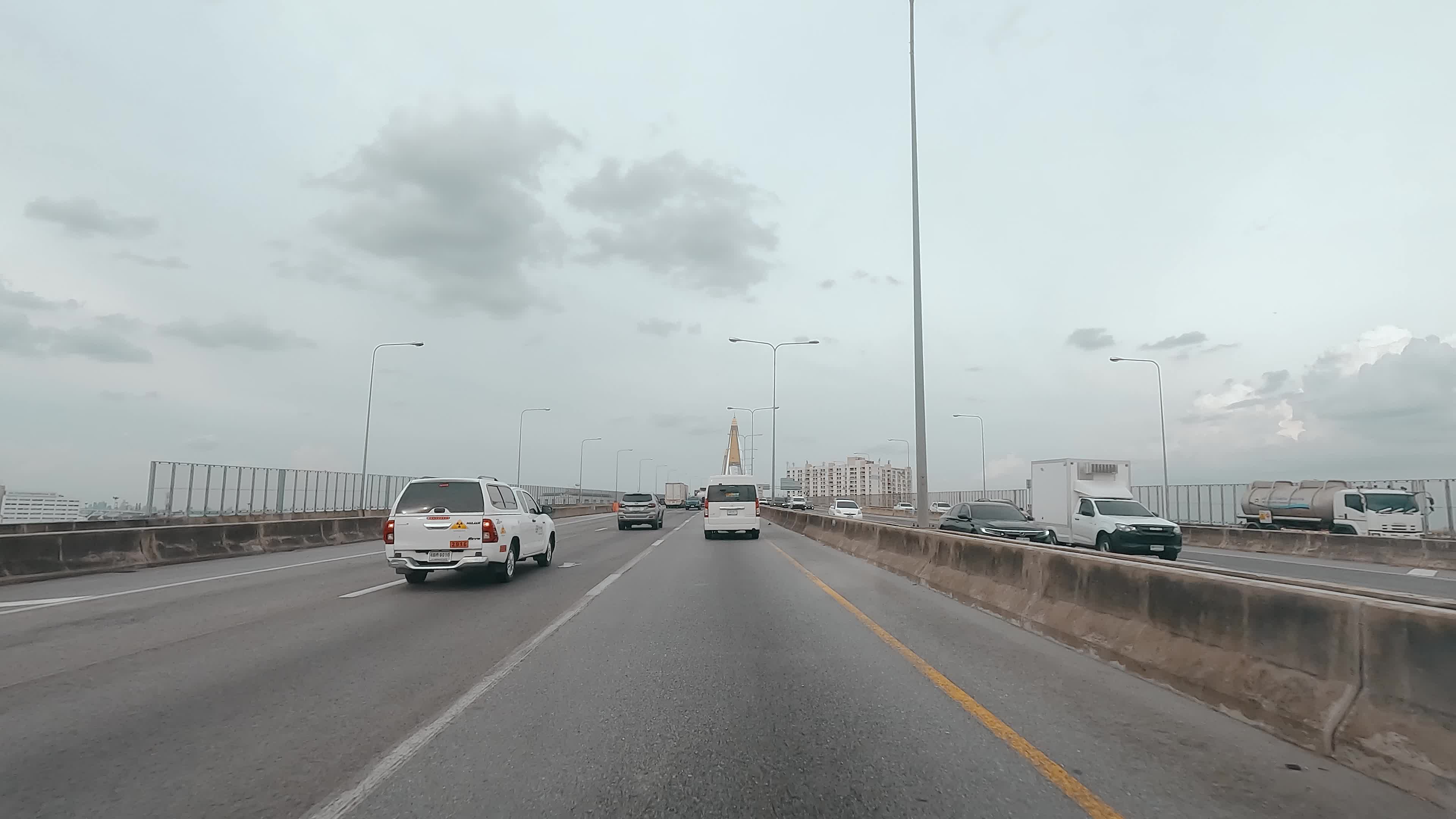 High-Speed Car POV Timelapse on Thailand’s Modern Expressways Between Hua Hin and Pattaya