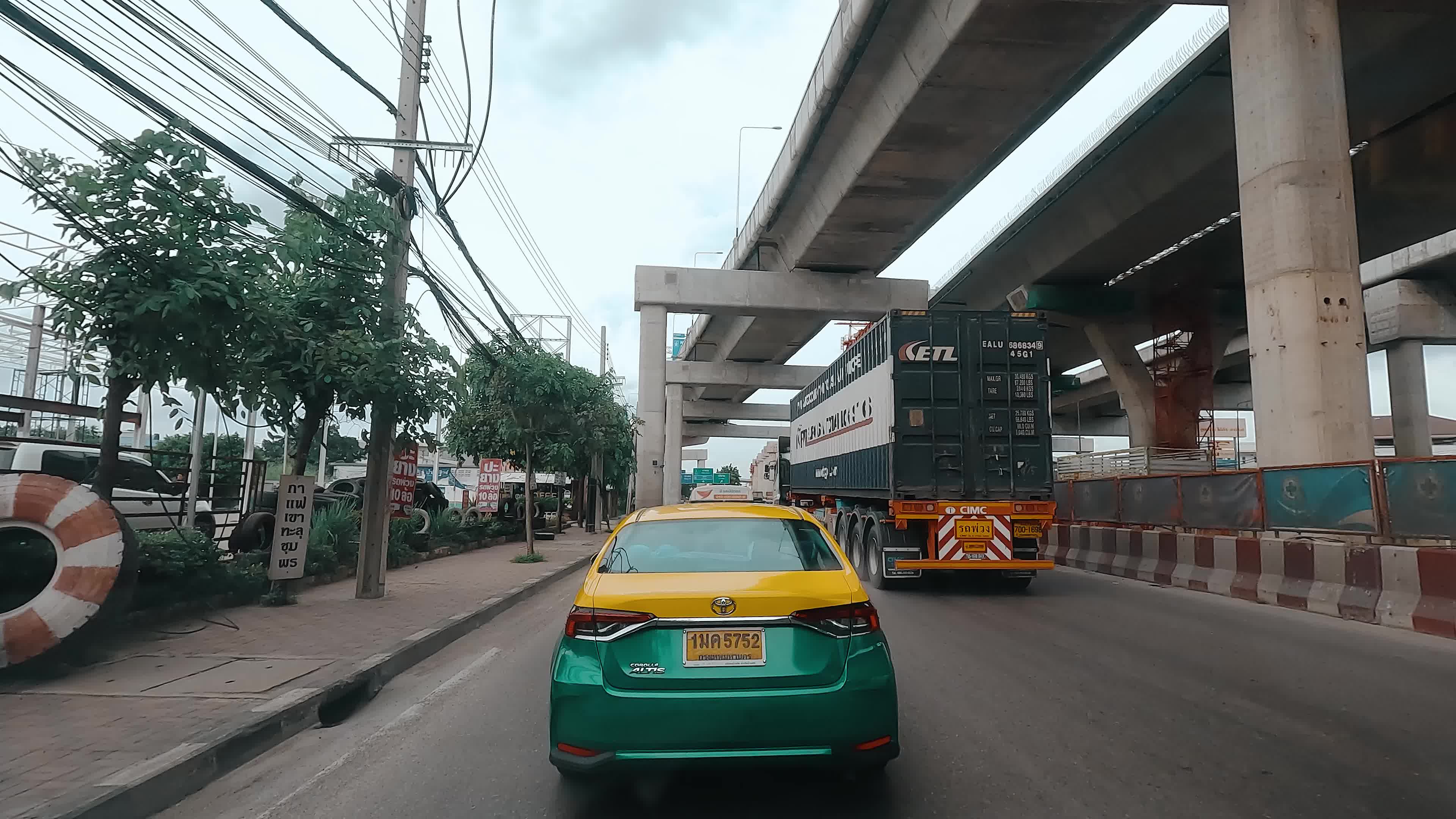 High-Speed Car POV Timelapse on Thailand’s Modern Expressways Between Hua Hin and Pattaya