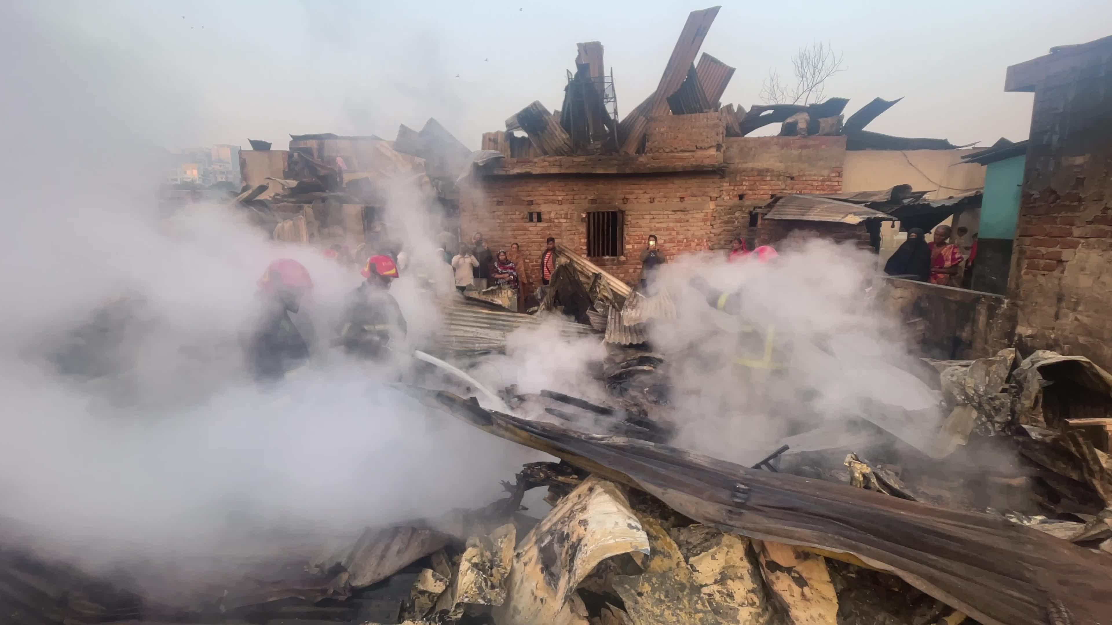 Fire At Korail Slum In Dhaka