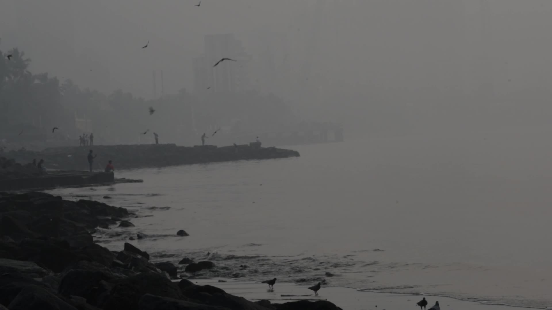 Smog Engulfs The City Of Mumbai 
