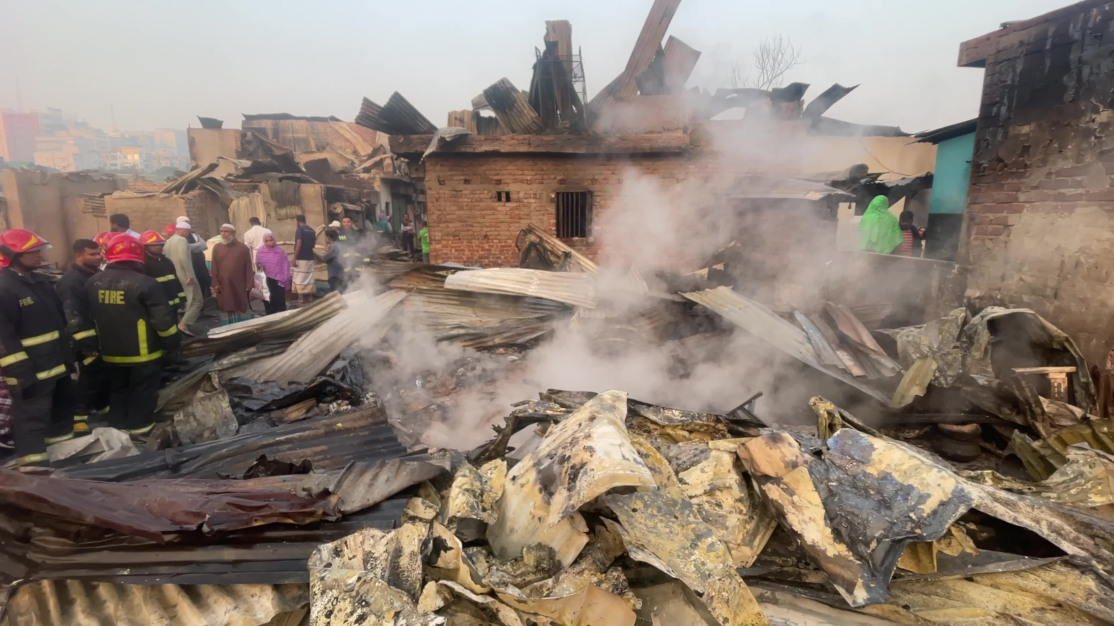 Fire At Korail Slum In Dhaka