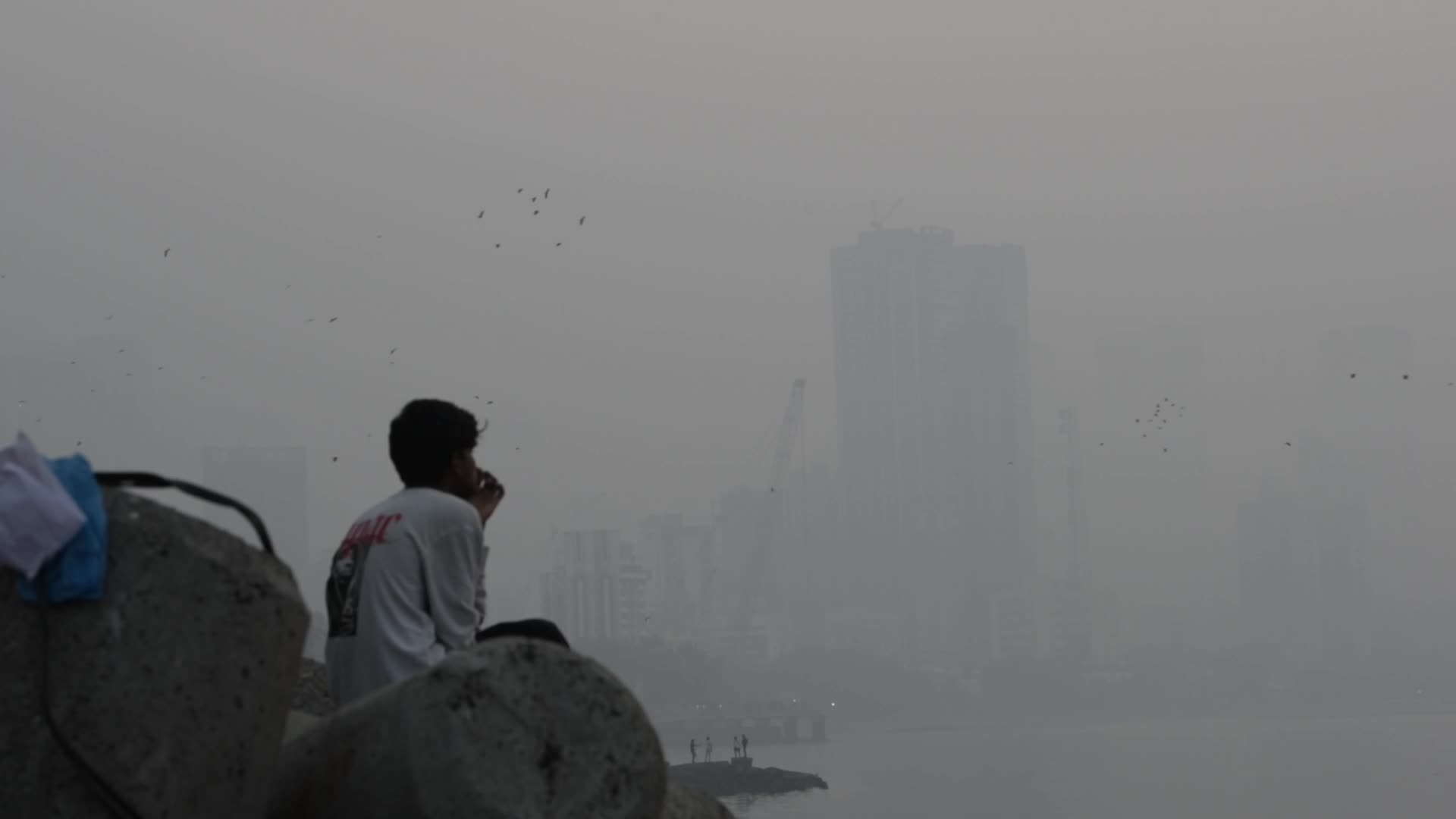 Smog Engulfs The City Of Mumbai 