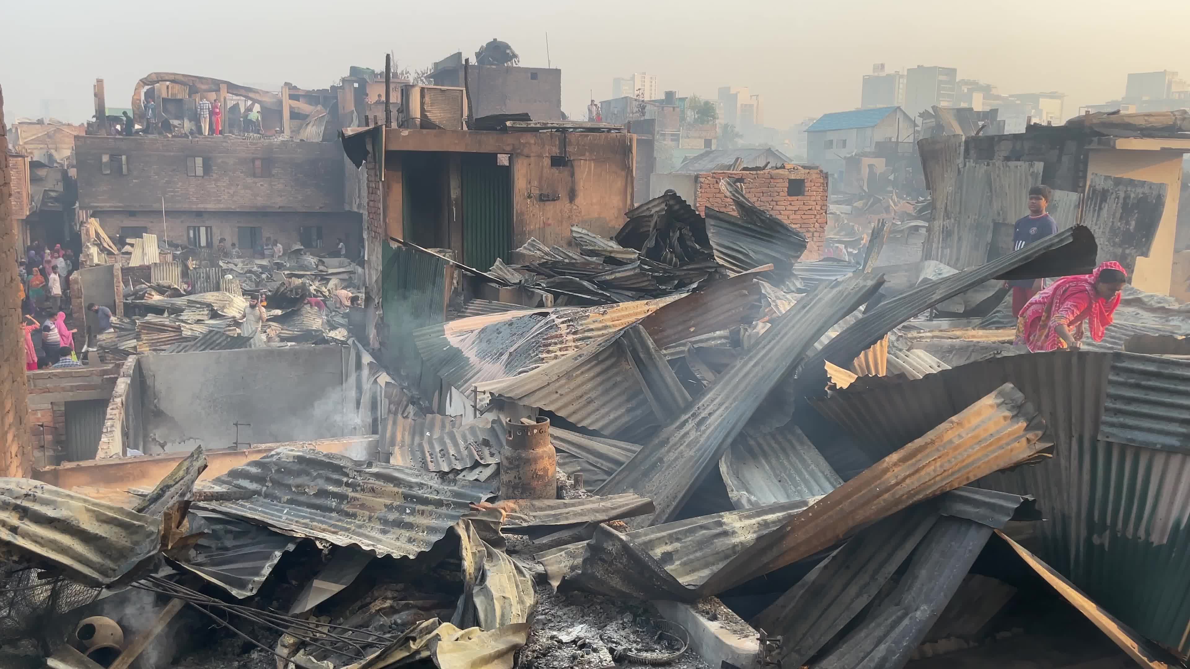 Fire At Korail Slum In Dhaka