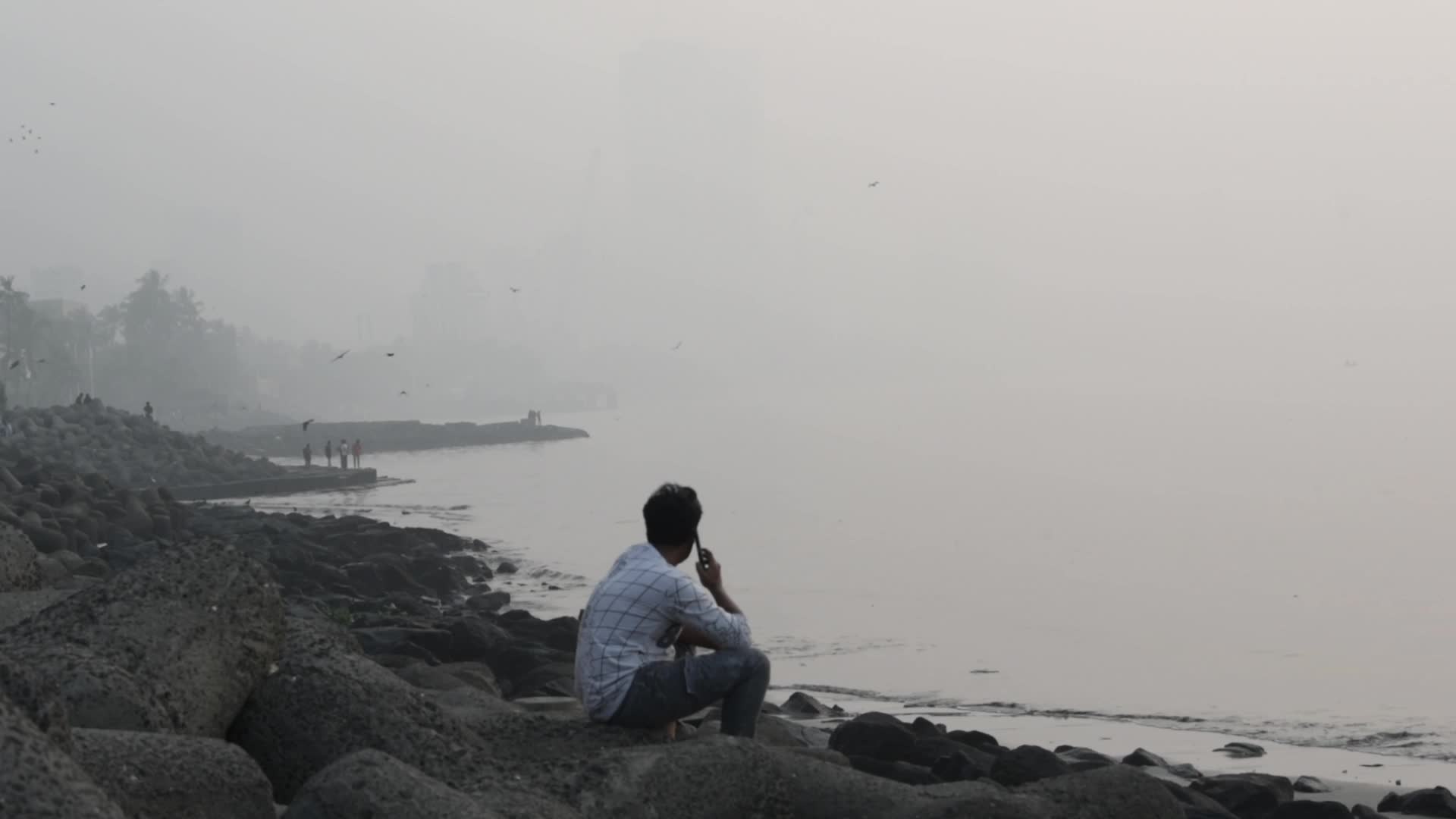 Smog Engulfs The City Of Mumbai 