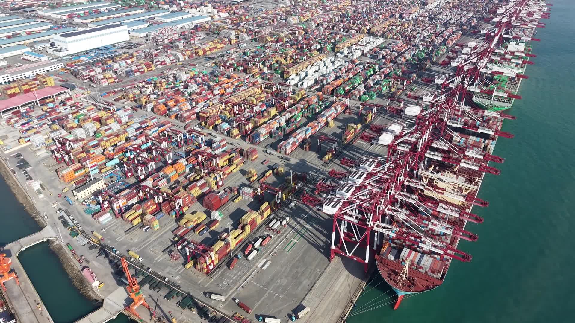 Qingdao Port's Foreign Trade Container Terminal  - 12/01/2025